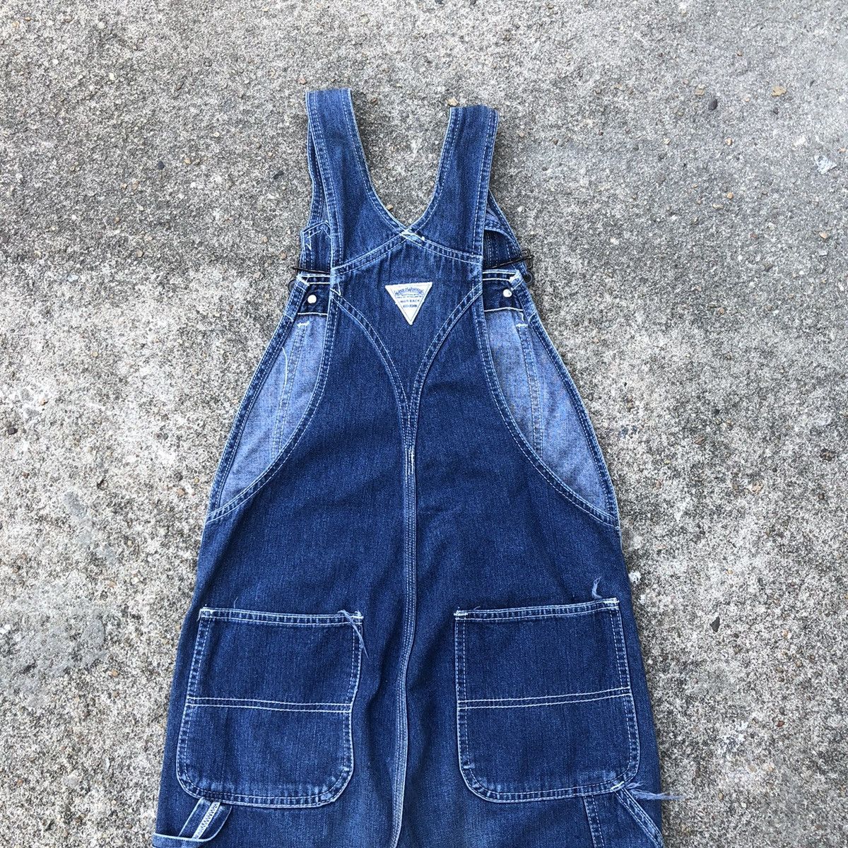 Big John 🔥Rare🔥Vintage Big John Workers Rips Bushpants Denim Overall Size US 30 / EU 46 - 6 Thumbnail
