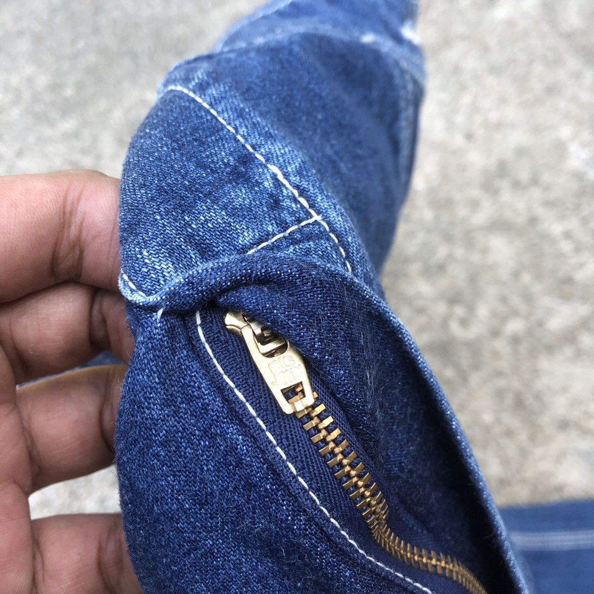 Big John 🔥Rare🔥Vintage Big John Workers Rips Bushpants Denim Overall Size US 30 / EU 46 - 15 Thumbnail