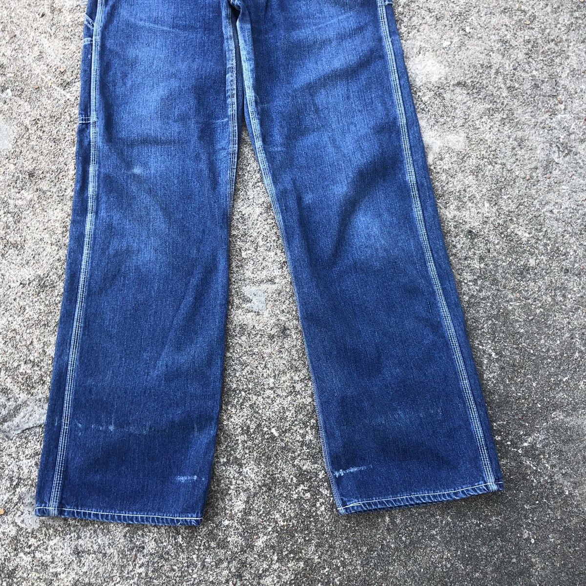 Big John 🔥Rare🔥Vintage Big John Workers Rips Bushpants Denim Overall Size US 30 / EU 46 - 4 Thumbnail