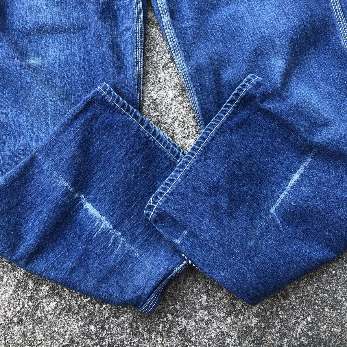 Big John 🔥Rare🔥Vintage Big John Workers Rips Bushpants Denim Overall Size US 30 / EU 46 - 10 Thumbnail