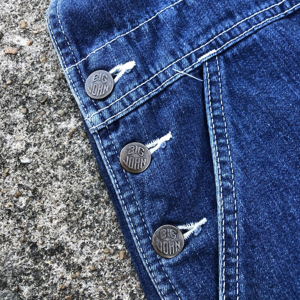 Big John 🔥Rare🔥Vintage Big John Workers Rips Bushpants Denim Overall Size US 30 / EU 46 - 14 Thumbnail