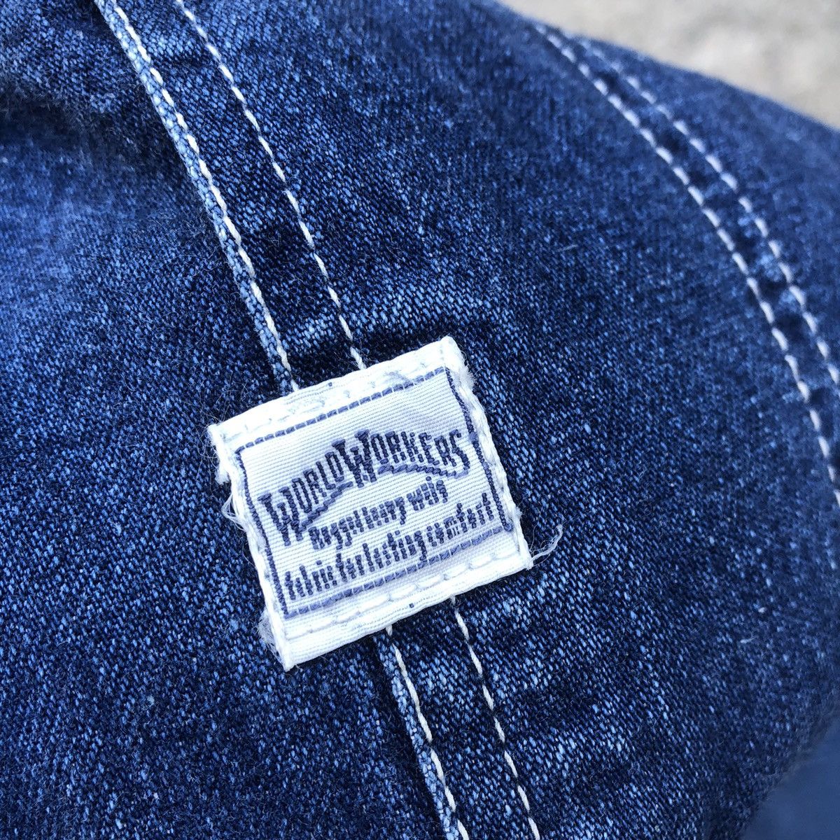 Big John 🔥Rare🔥Vintage Big John Workers Rips Bushpants Denim Overall Size US 30 / EU 46 - 16 Thumbnail