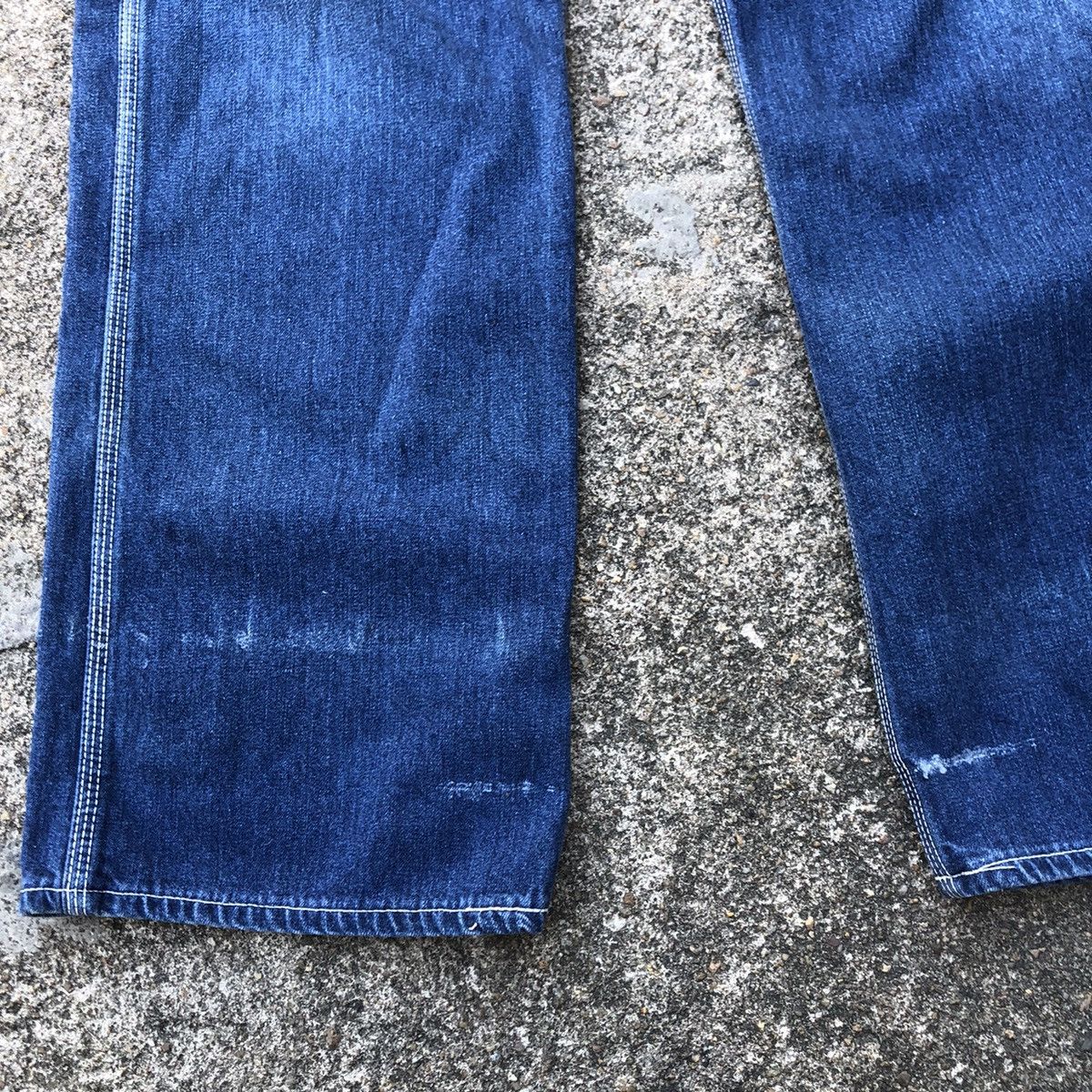 Big John 🔥Rare🔥Vintage Big John Workers Rips Bushpants Denim Overall Size US 30 / EU 46 - 11 Thumbnail