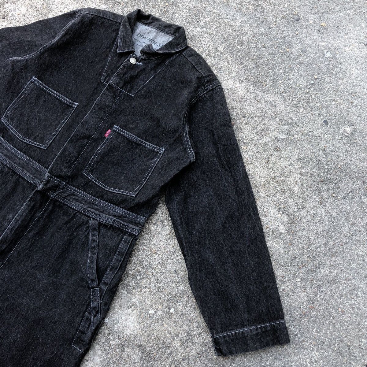 Japanese Brand 🔥Rare🔥Vintage Doghouse Distress Rips Workers Denim Overall Size US 36 / EU 52 - 10 Thumbnail