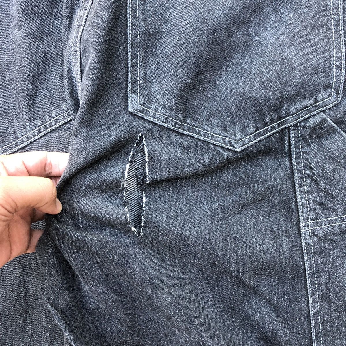 Japanese Brand 🔥Rare🔥Vintage Doghouse Distress Rips Workers Denim Overall Size US 36 / EU 52 - 9 Thumbnail
