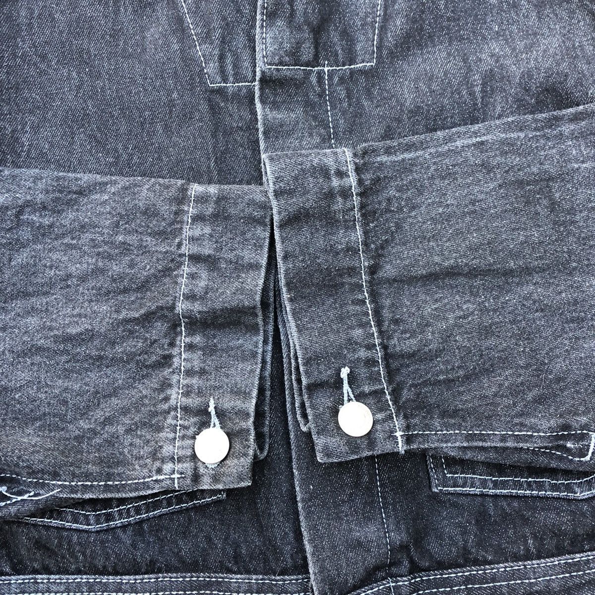 Japanese Brand 🔥Rare🔥Vintage Doghouse Distress Rips Workers Denim Overall Size US 36 / EU 52 - 13 Thumbnail