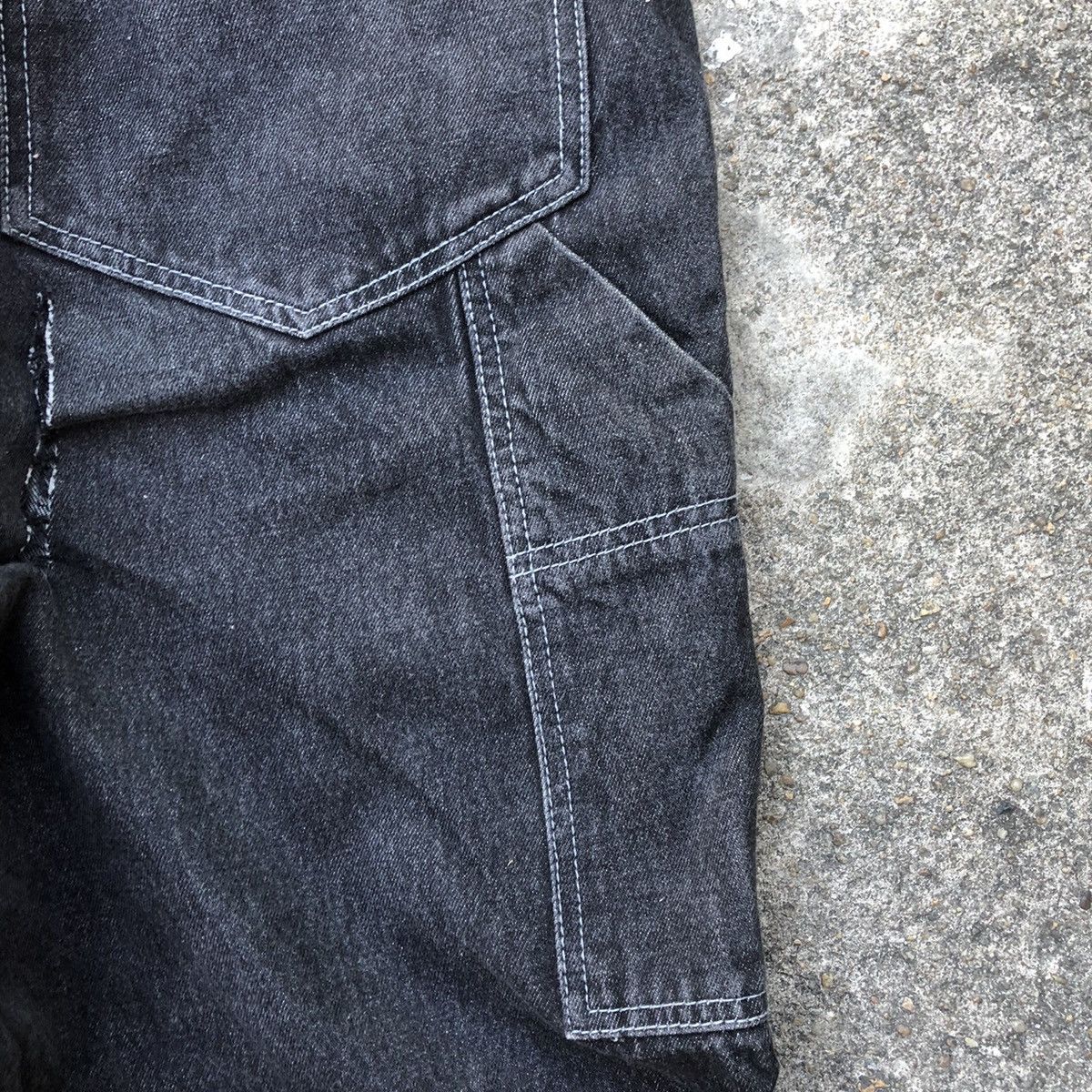 Japanese Brand 🔥Rare🔥Vintage Doghouse Distress Rips Workers Denim Overall Size US 36 / EU 52 - 12 Thumbnail