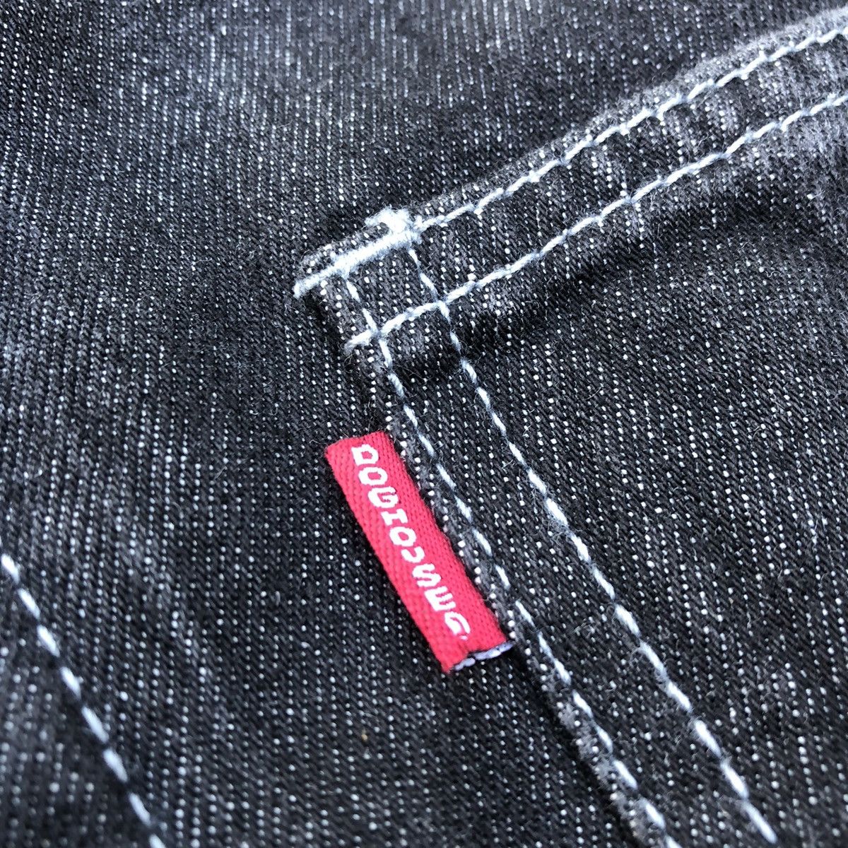 Japanese Brand 🔥Rare🔥Vintage Doghouse Distress Rips Workers Denim Overall Size US 36 / EU 52 - 16 Thumbnail