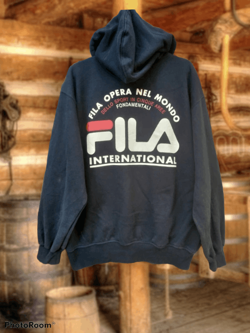 Fila × Sports Specialties VINTAGE FILA BIG PRINT BACKHIT SWEATSHIRTHOODIE Size US L / EU 52-54 / 3 - 2 Thumbnail