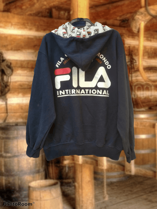 Fila × Sports Specialties VINTAGE FILA BIG PRINT BACKHIT SWEATSHIRTHOODIE Size US L / EU 52-54 / 3 - 1 Thumbnail