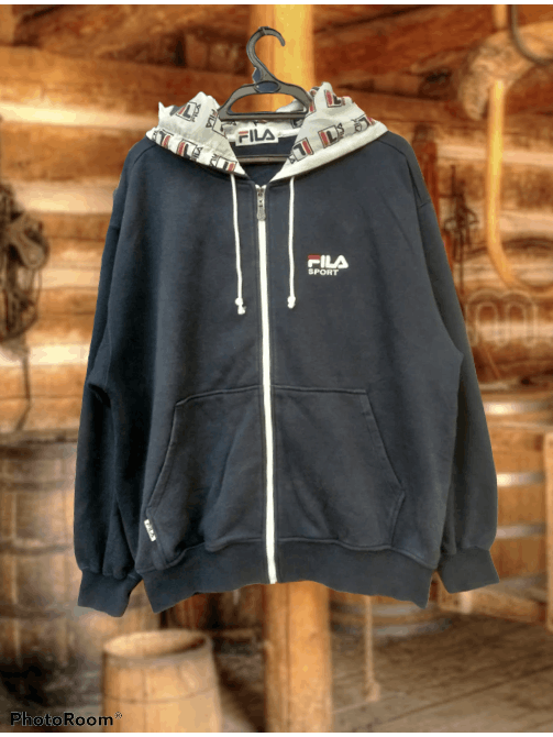 Fila × Sports Specialties VINTAGE FILA BIG PRINT BACKHIT SWEATSHIRTHOODIE Size US L / EU 52-54 / 3 - 3 Thumbnail