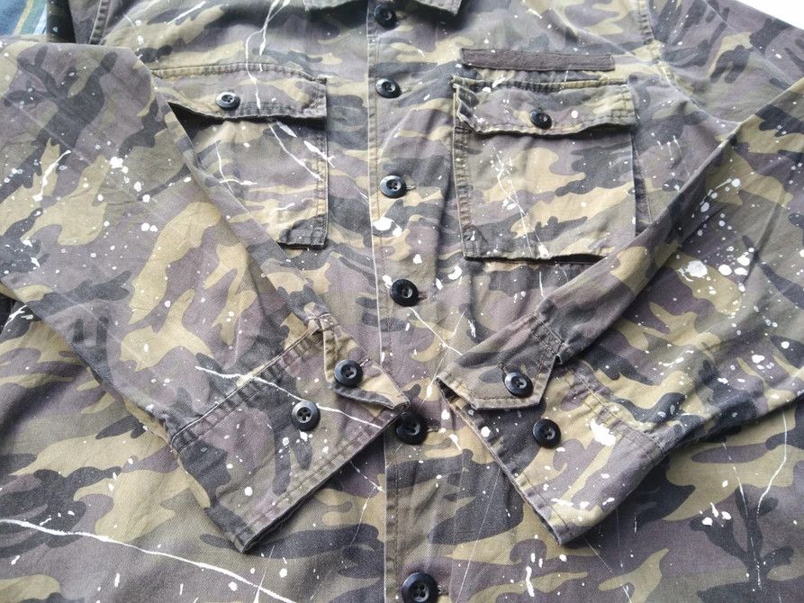 Japanese Brand SEMANTIC DESIGN CAMOUFLAGE BUTTON JACKET Size US M / EU 48-50 / 2 - 8 Thumbnail