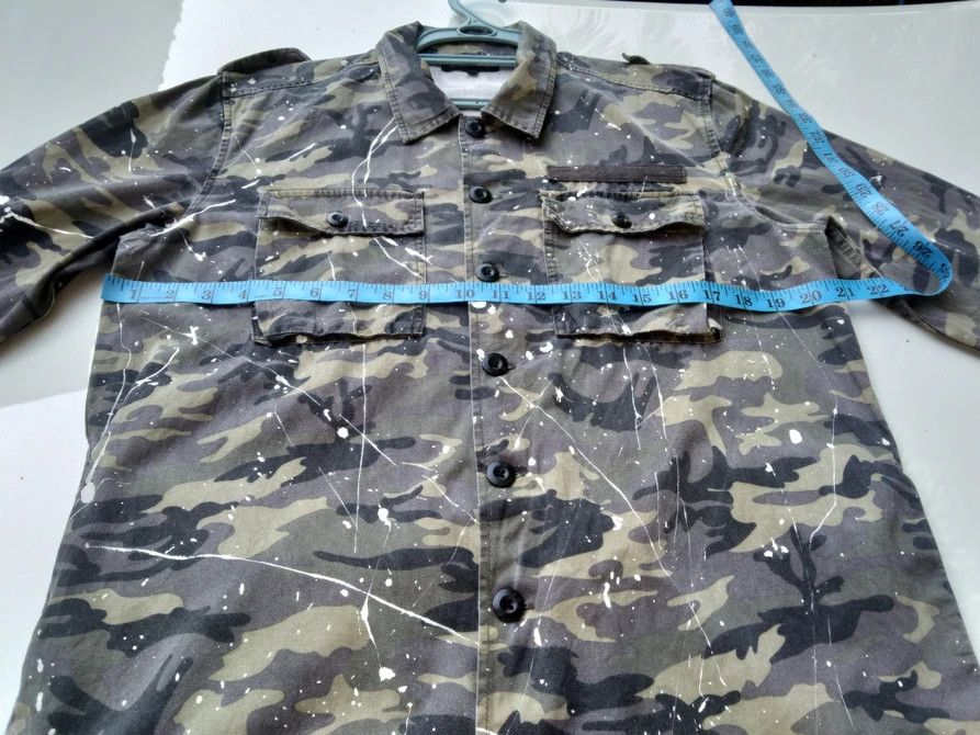 Japanese Brand SEMANTIC DESIGN CAMOUFLAGE BUTTON JACKET Size US M / EU 48-50 / 2 - 11 Thumbnail