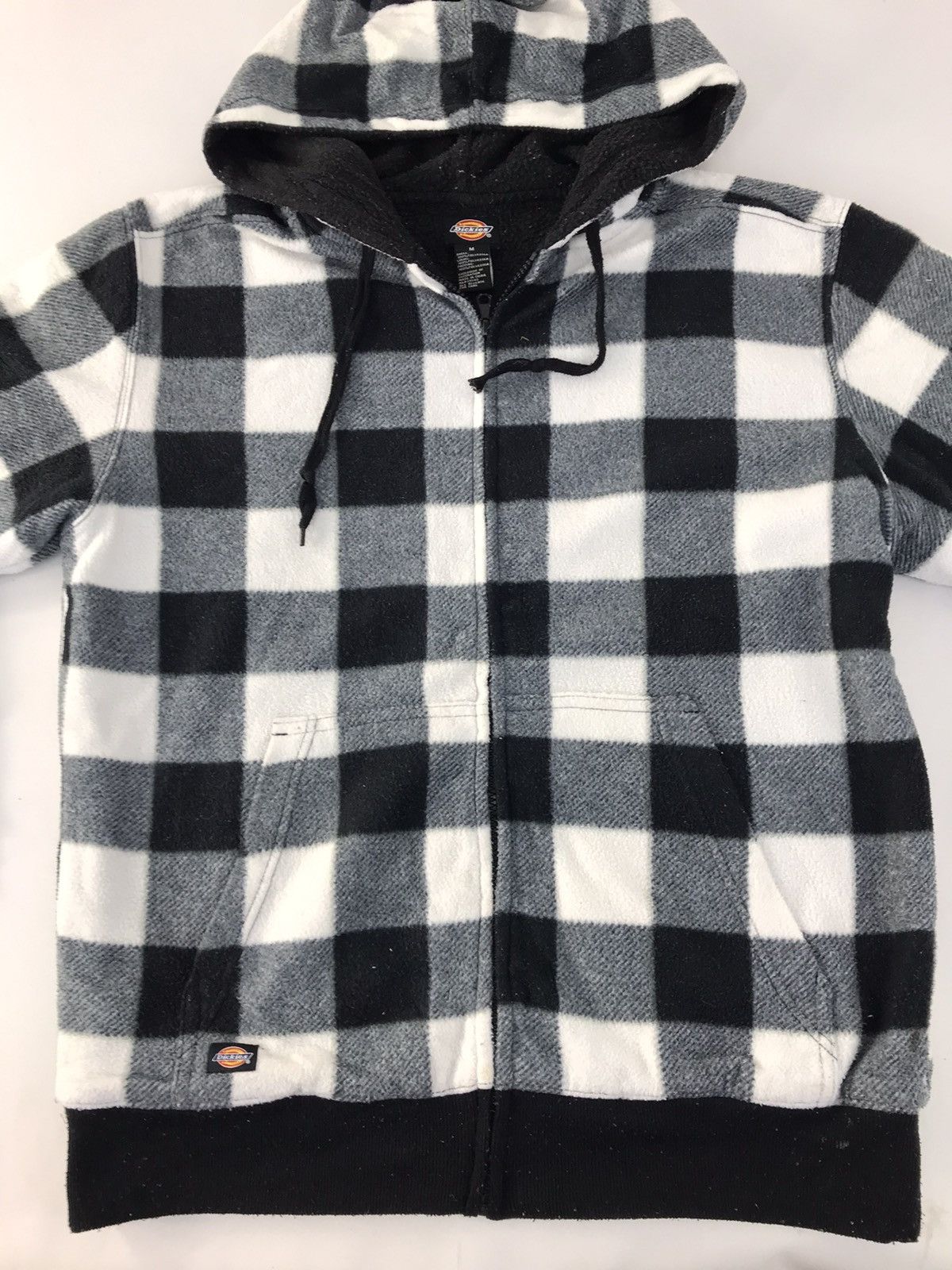 Dickies × Vintage Dickies Fluffy Fleece Hoodies Wool Sherpa Inner Check Design Size US L / EU 52-54 / 3 - 2 Thumbnail