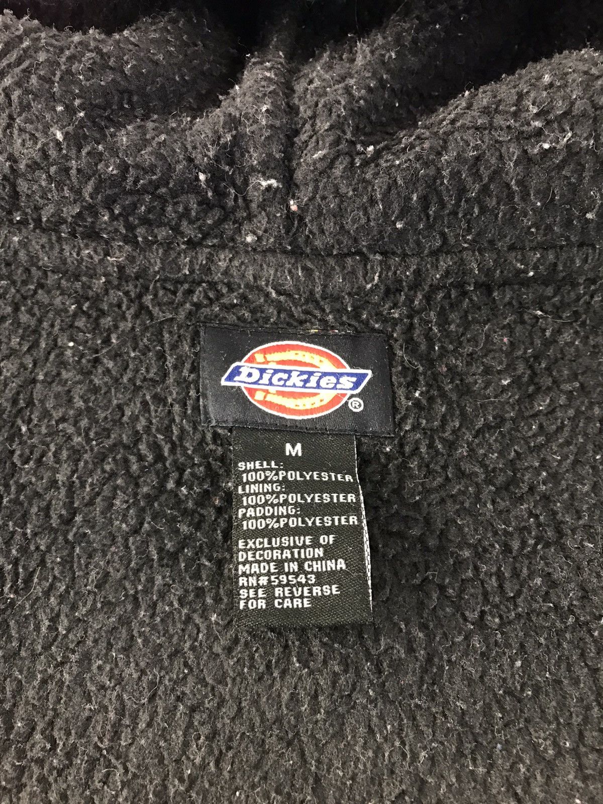 Dickies × Vintage Dickies Fluffy Fleece Hoodies Wool Sherpa Inner Check Design Size US L / EU 52-54 / 3 - 5 Thumbnail