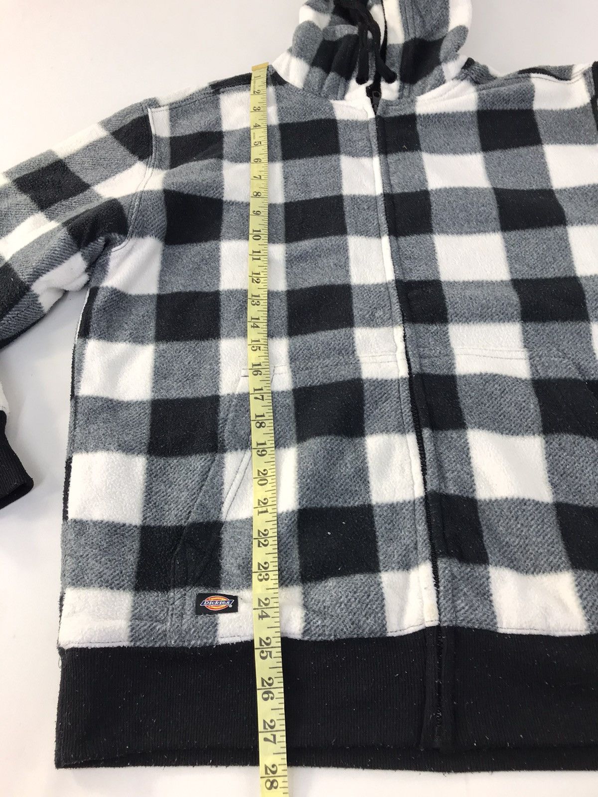Dickies × Vintage Dickies Fluffy Fleece Hoodies Wool Sherpa Inner Check Design Size US L / EU 52-54 / 3 - 9 Thumbnail