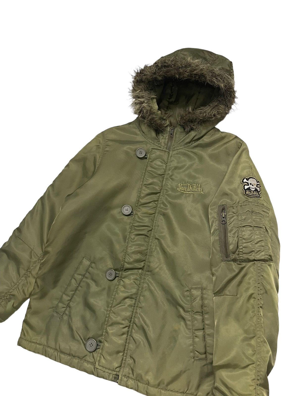 If Six Was Nine Vintage Von Dutch Bomber Jacket Sun Faded Size US S / EU 44-46 / 1 - 1 Thumbnail