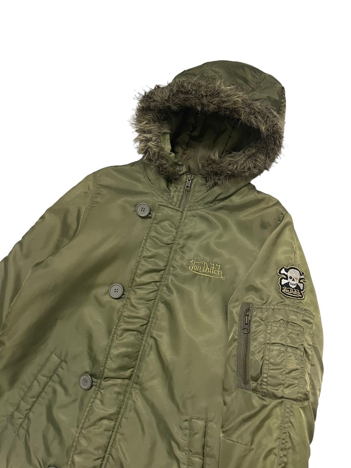 If Six Was Nine Vintage Von Dutch Bomber Jacket Sun Faded Size US S / EU 44-46 / 1 - 5 Thumbnail