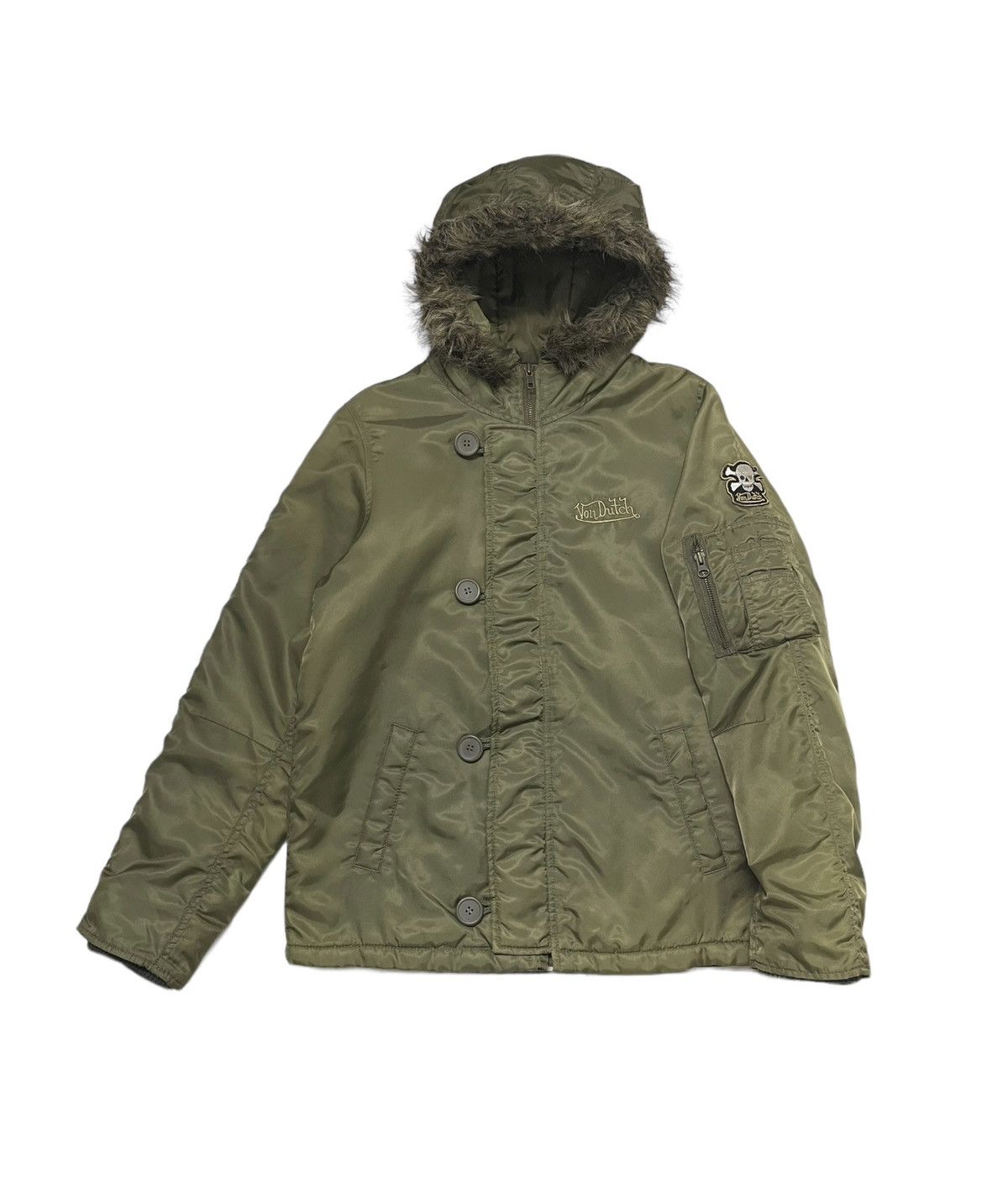 If Six Was Nine Vintage Von Dutch Bomber Jacket Sun Faded Size US S / EU 44-46 / 1 - 2 Thumbnail