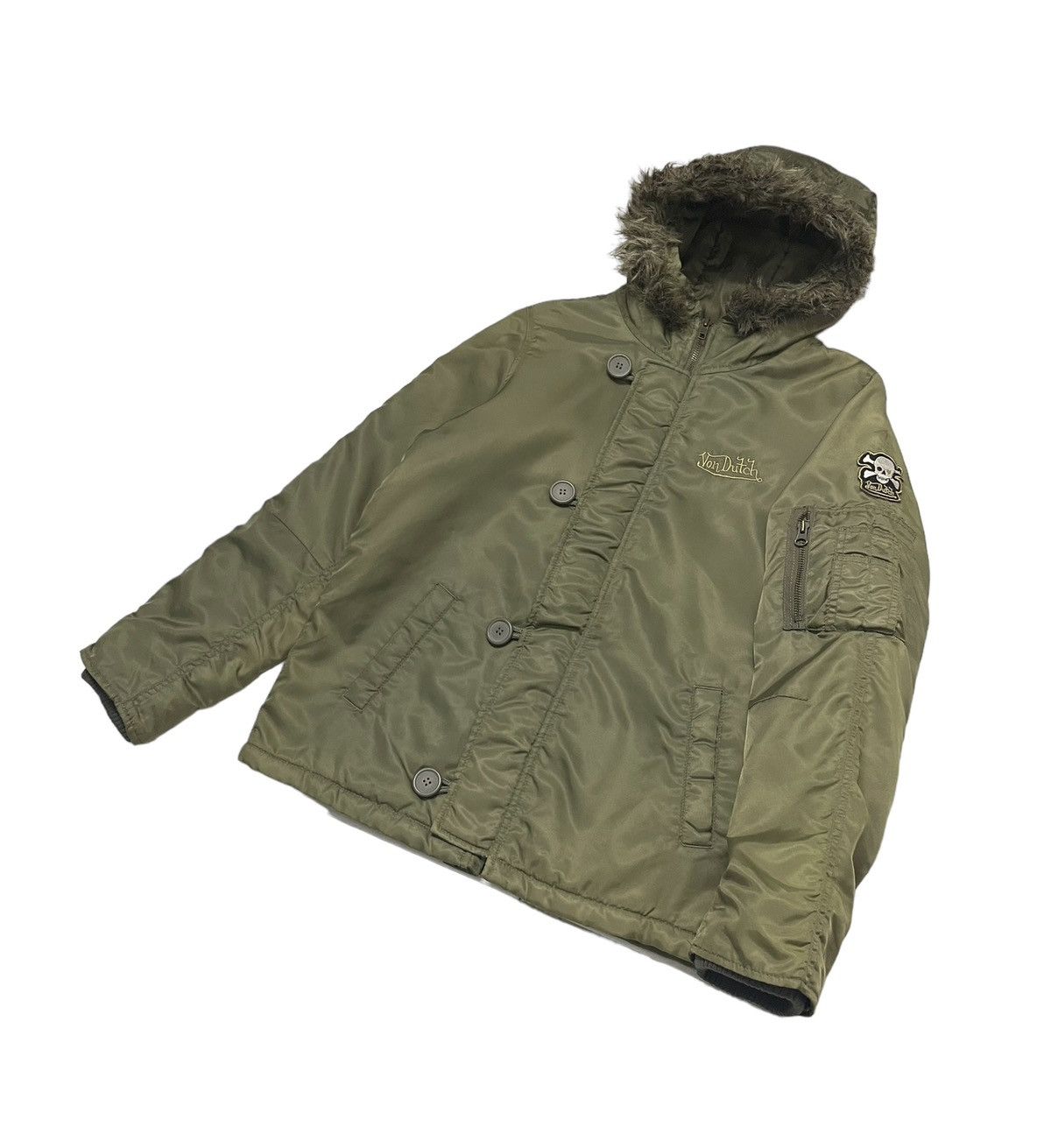If Six Was Nine Vintage Von Dutch Bomber Jacket Sun Faded Size US S / EU 44-46 / 1 - 3 Thumbnail
