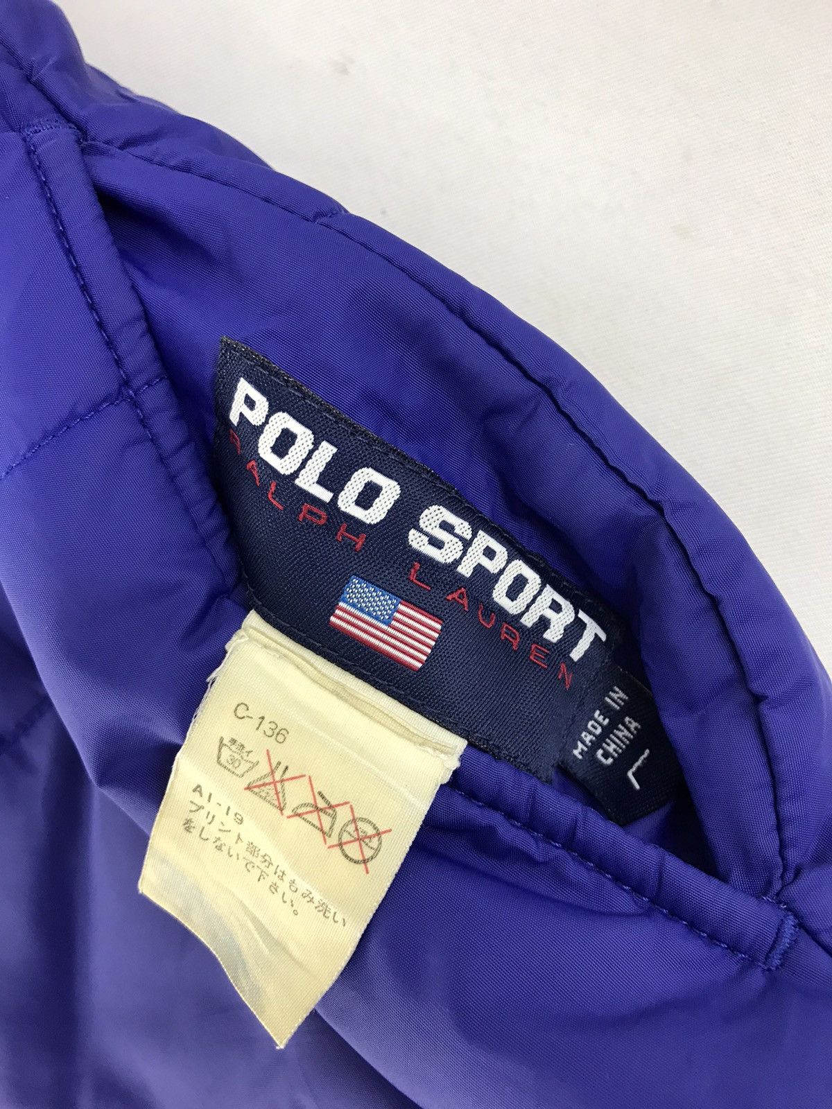 Polo Ralph Lauren × Vintage Polo Sport Ralph Lauren Puffer Wool Padded Jacket K2282j Size US L / EU 52-54 / 3 - 6 Thumbnail