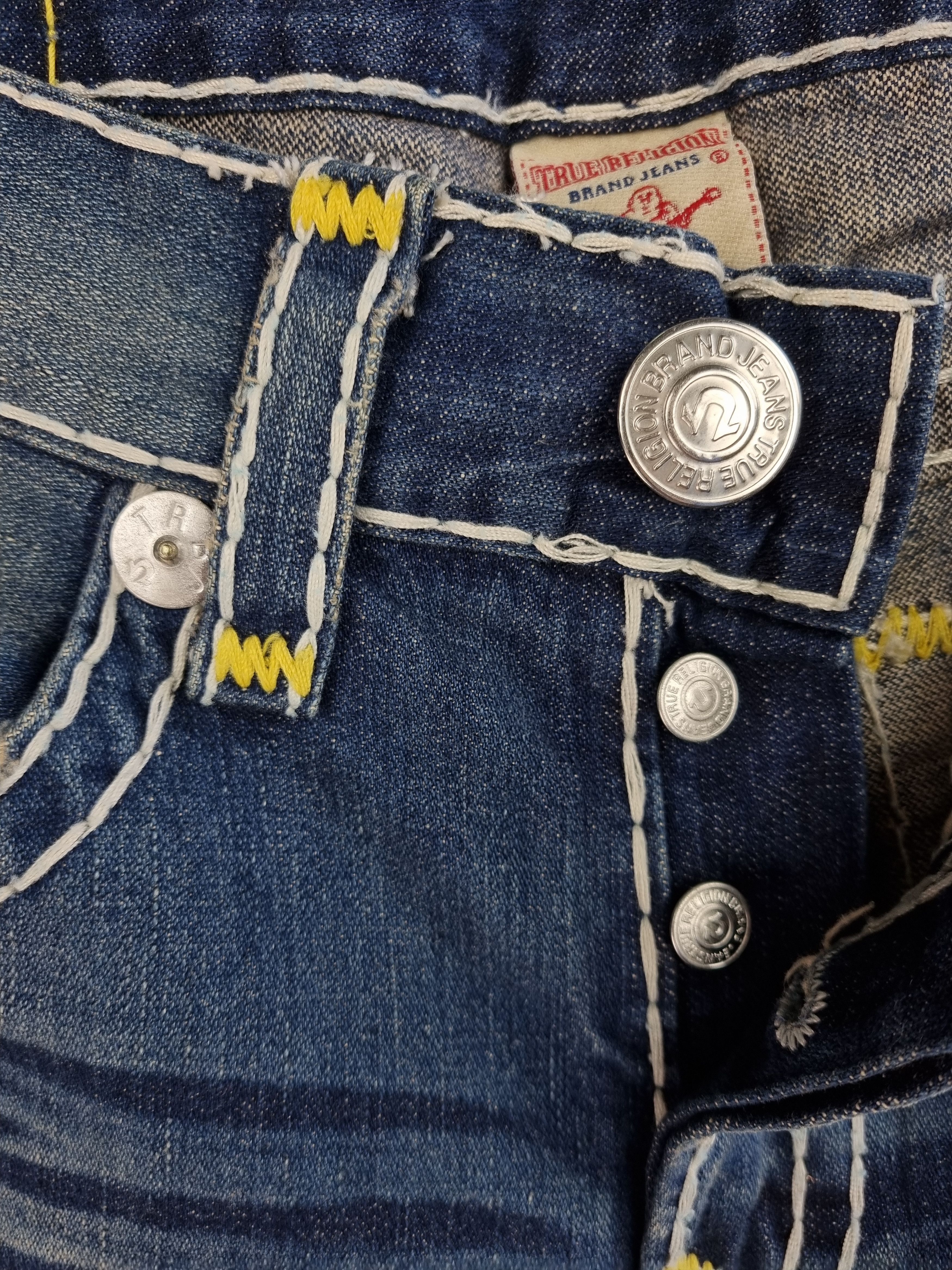 True Religion Vintage True RELIGION GENO SUPER T Denim Jeans Made in USA Size US 33 - 13 Thumbnail