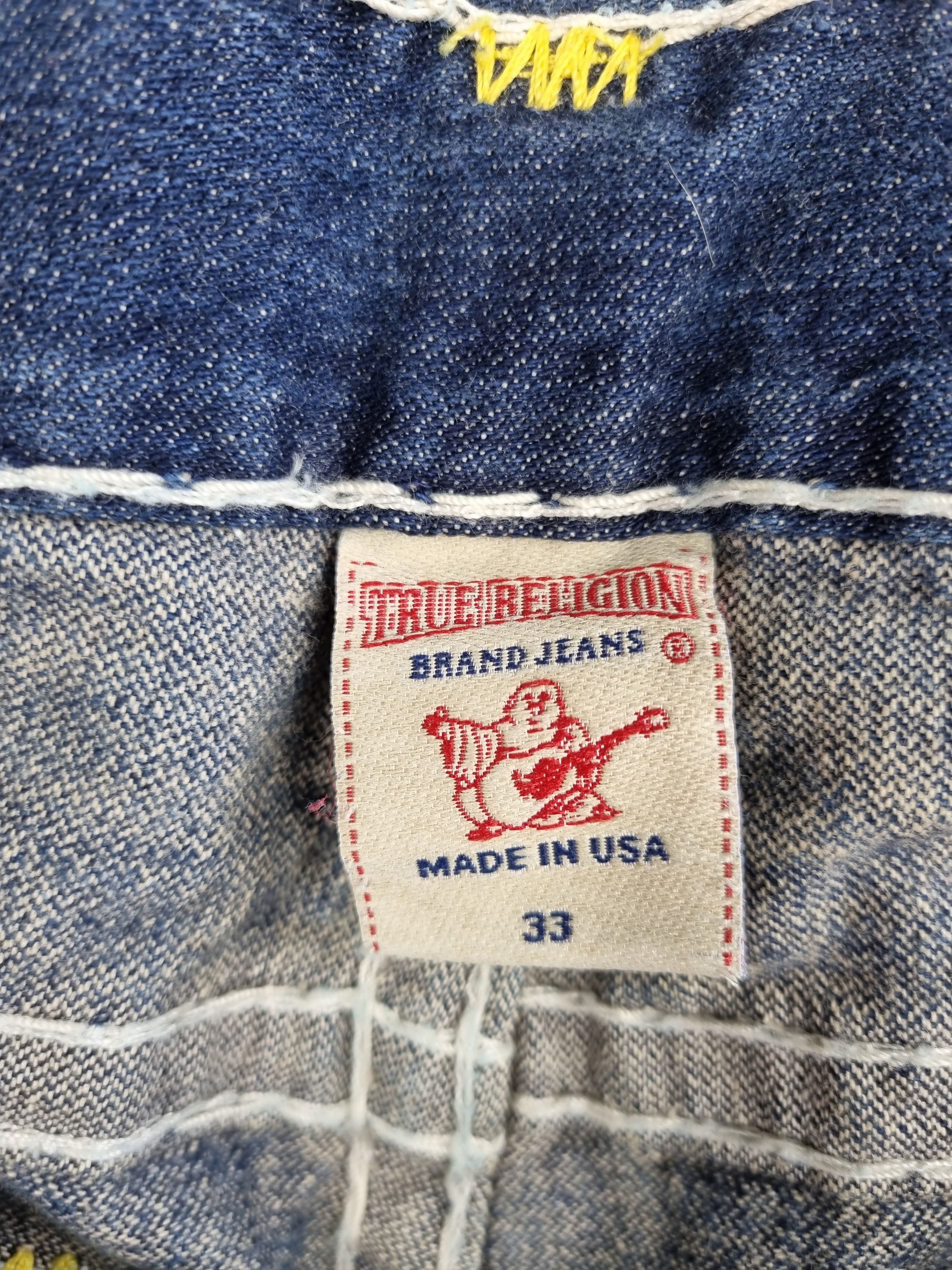 True Religion Vintage True RELIGION GENO SUPER T Denim Jeans Made in USA Size US 33 - 11 Thumbnail