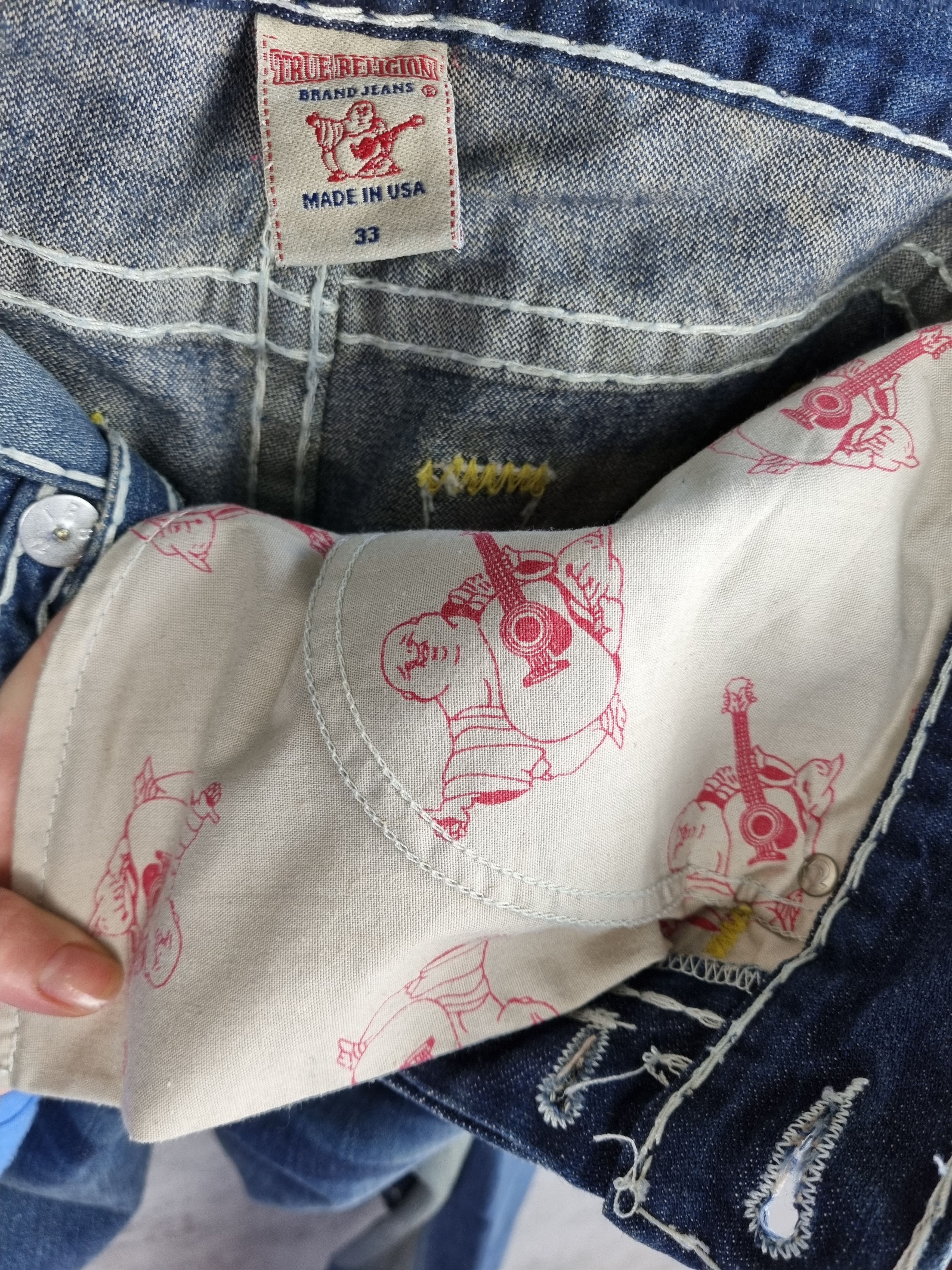 True Religion Vintage True RELIGION GENO SUPER T Denim Jeans Made in USA Size US 33 - 10 Thumbnail