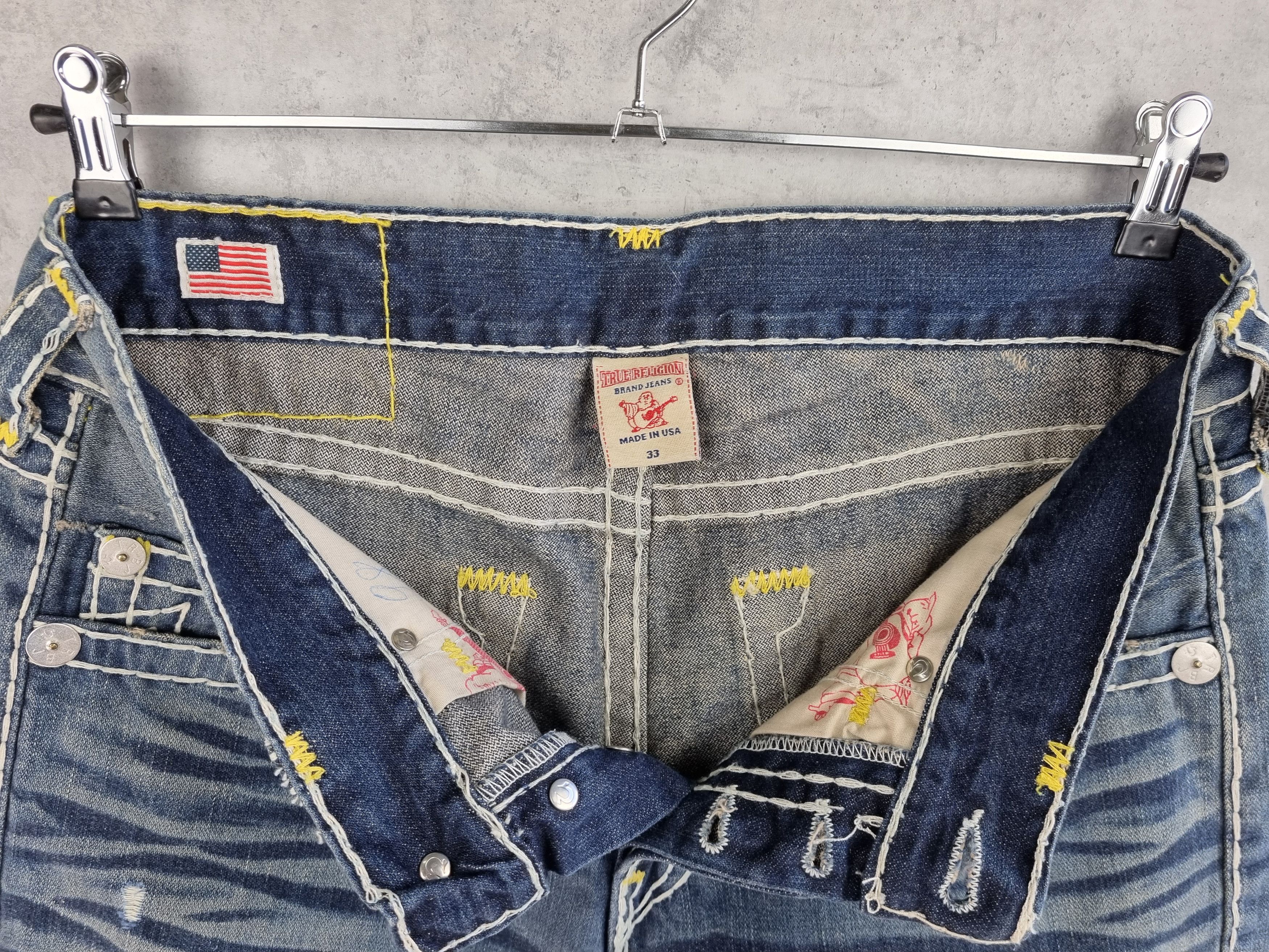 True Religion Vintage True RELIGION GENO SUPER T Denim Jeans Made in USA Size US 33 - 9 Thumbnail