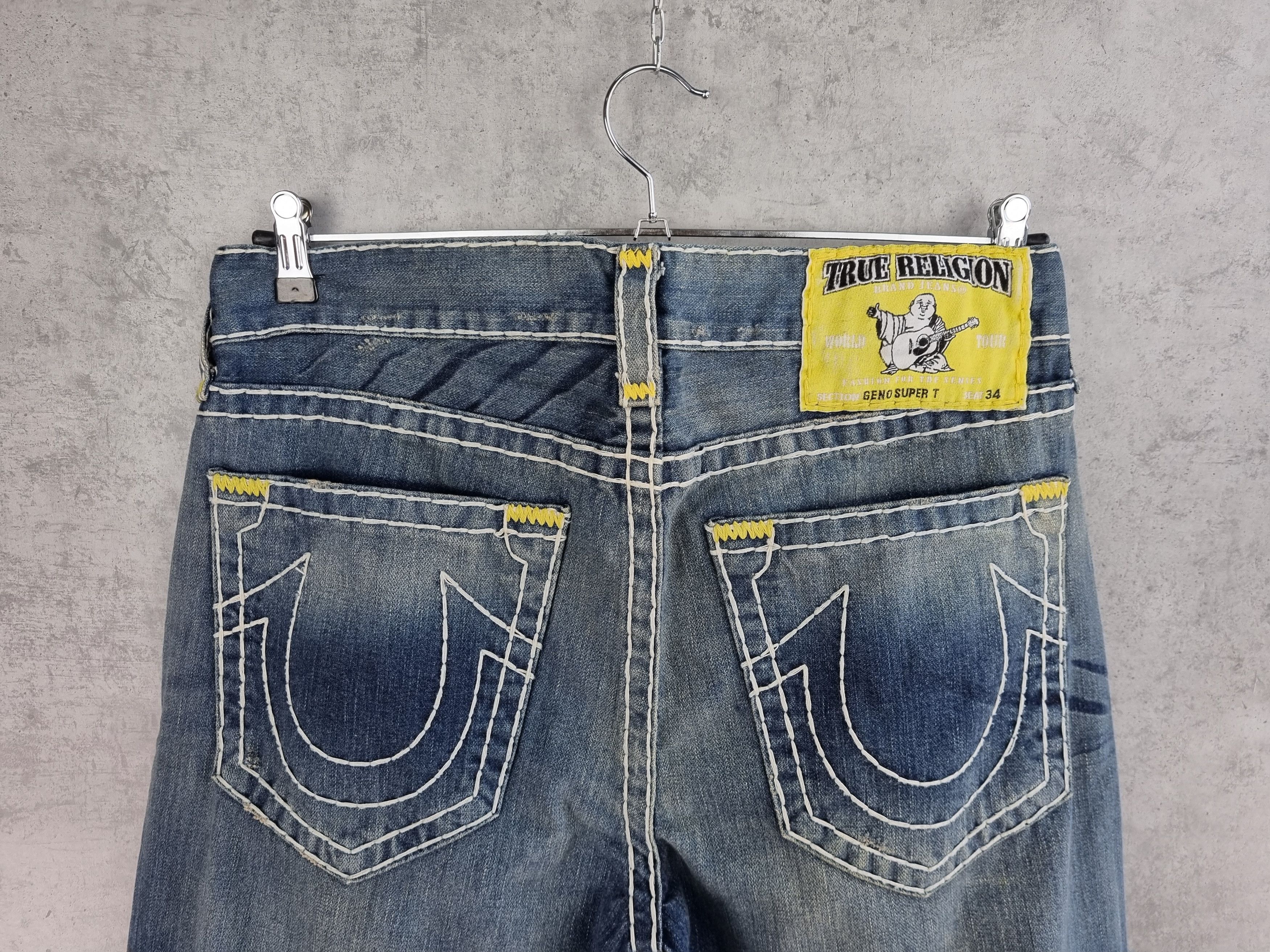 True Religion Vintage True RELIGION GENO SUPER T Denim Jeans Made in USA Size US 33 - 7 Thumbnail