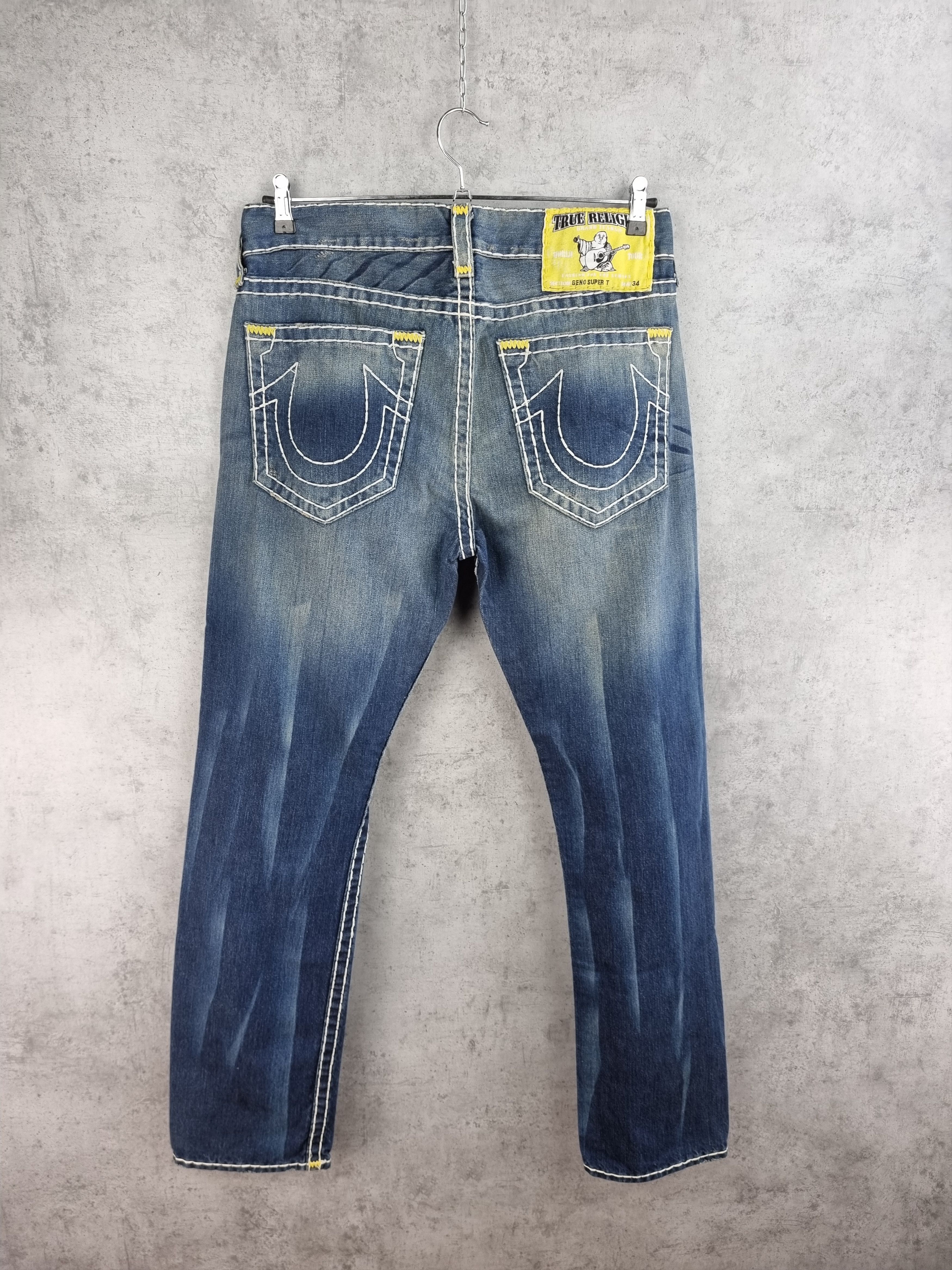 True Religion Vintage True RELIGION GENO SUPER T Denim Jeans Made in USA Size US 33 - 1 Thumbnail