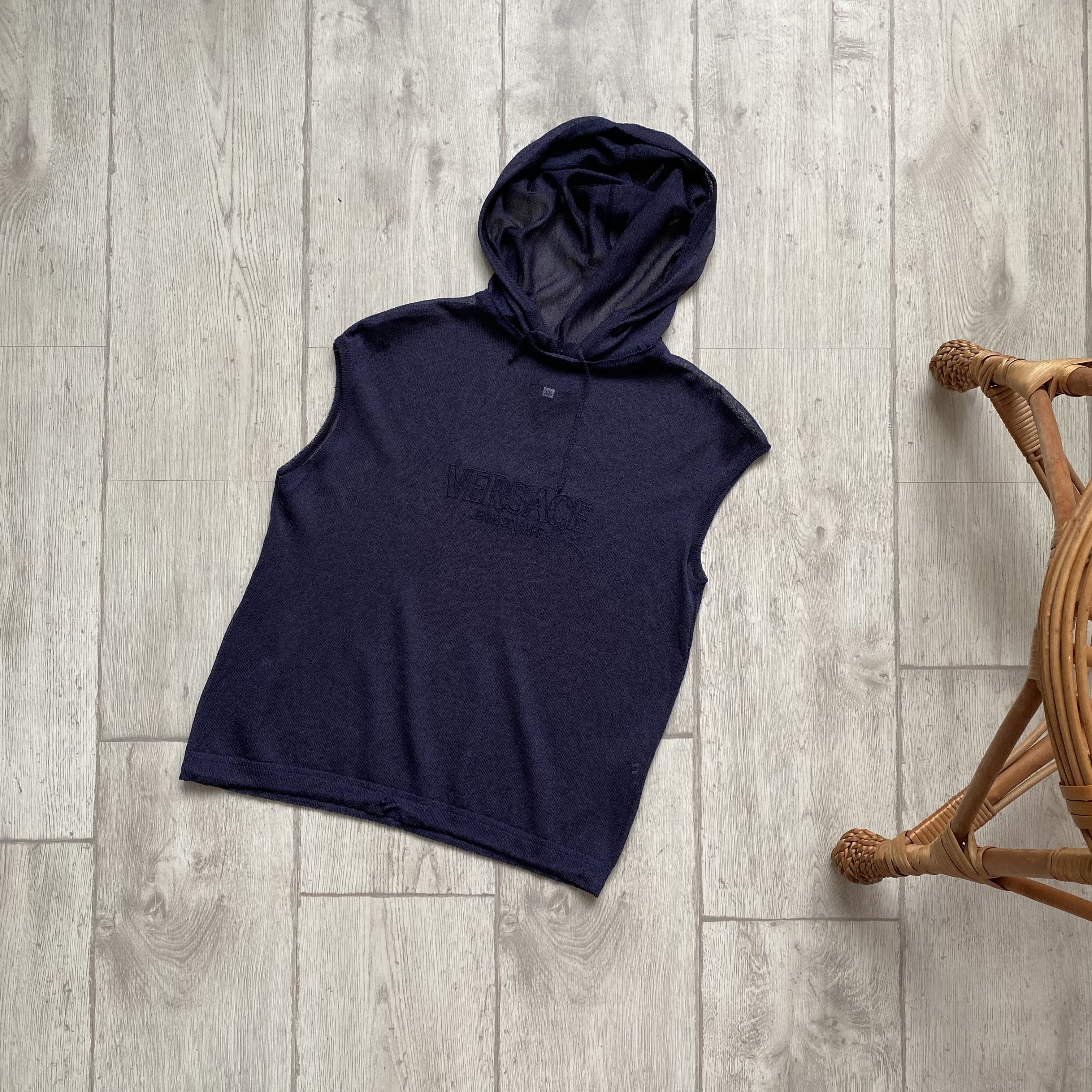 Versace 💎90s Vintage Y2K Versace Jeans Couture big Logo Tank Top Size XS / US 0-2 / IT 36-38 - 1 Thumbnail