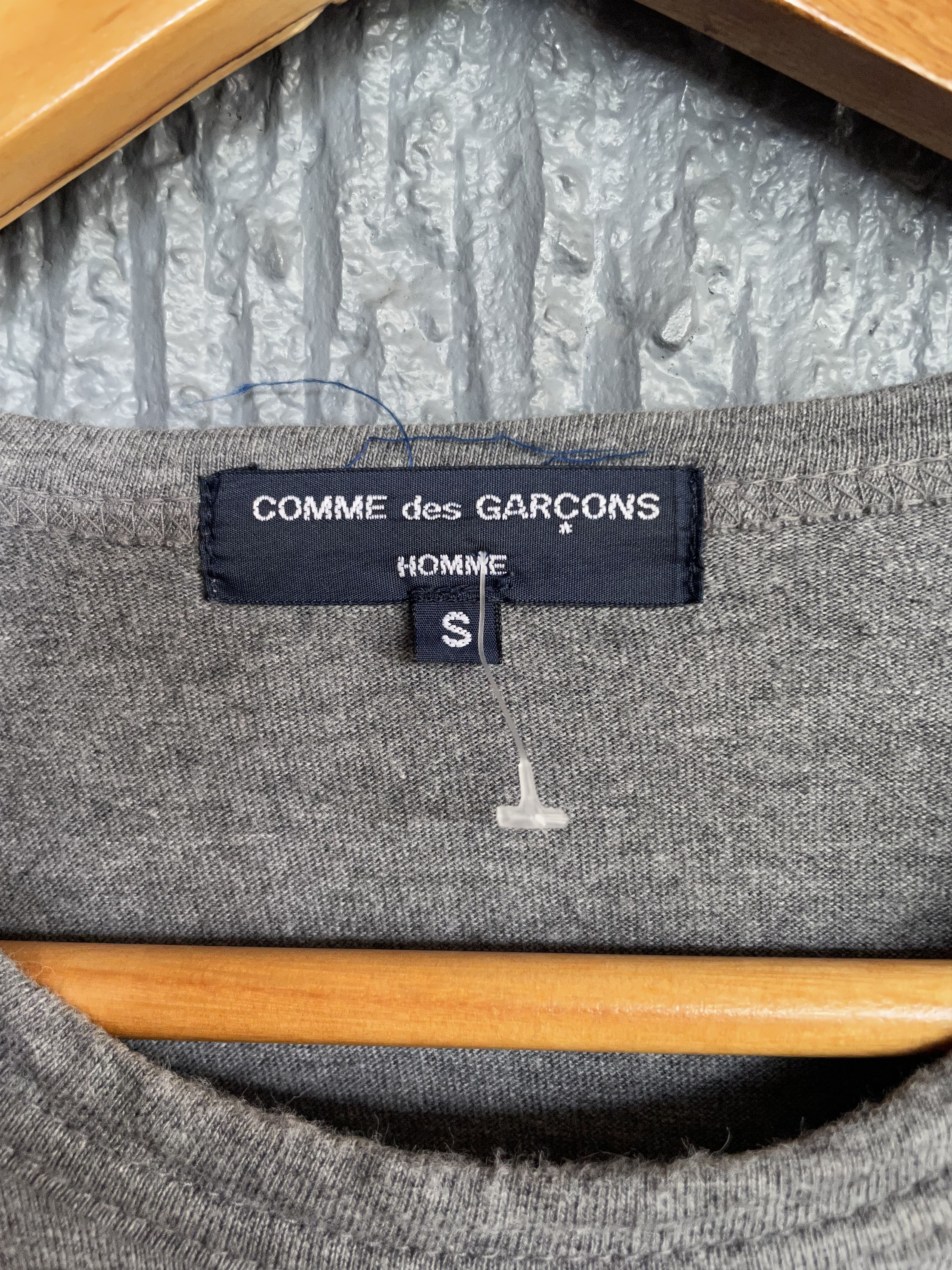 Comme des Garcons Homme CDG Shoulder Patch Striped LS SHIRT Size US S / EU 44-46 / 1 - 9 Thumbnail