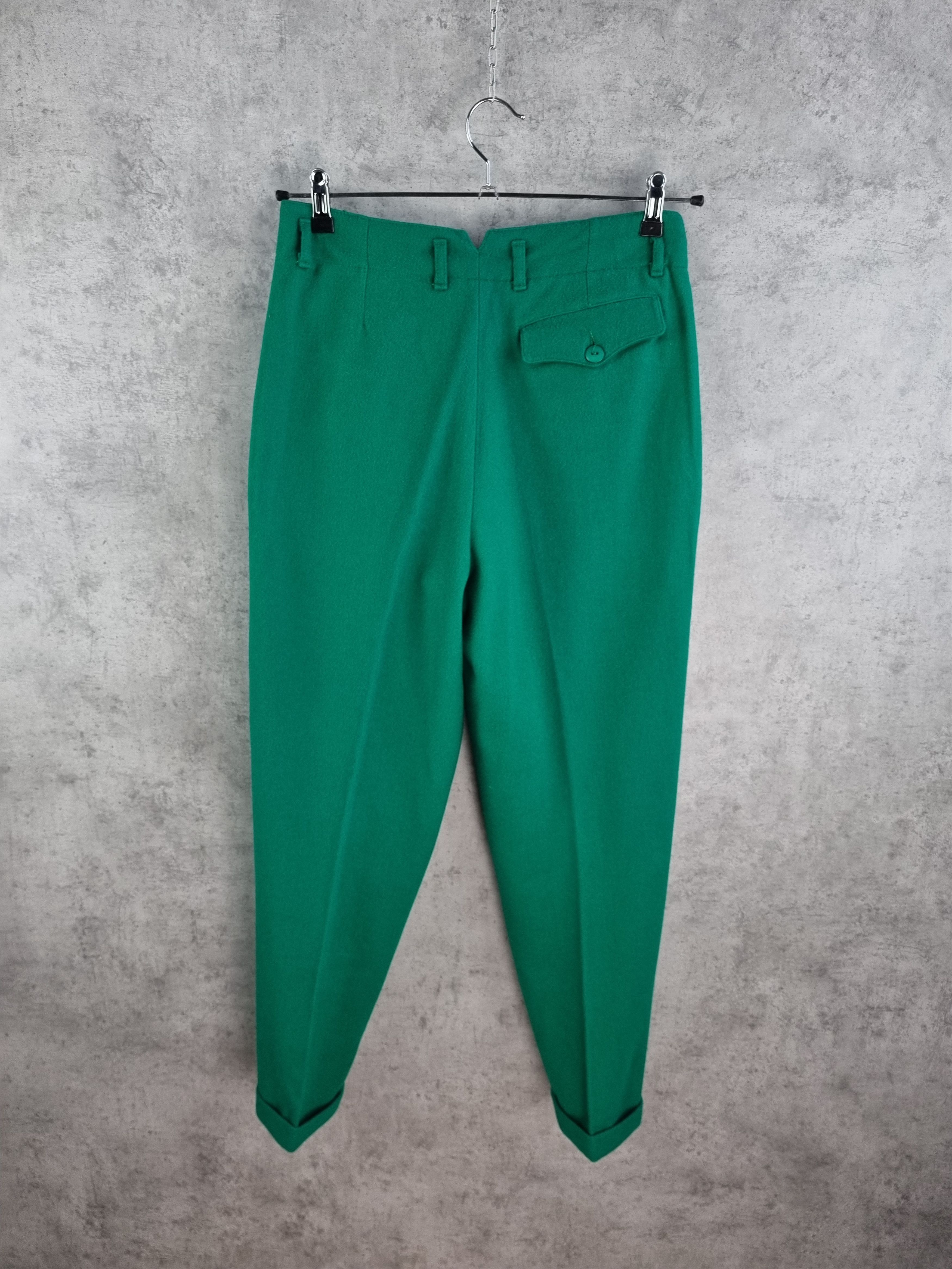 United Colors Of Benetton 80s BENETTON Wool Casual Pants Commes des Garcon style Size US 32 / EU 48 - 2 Thumbnail