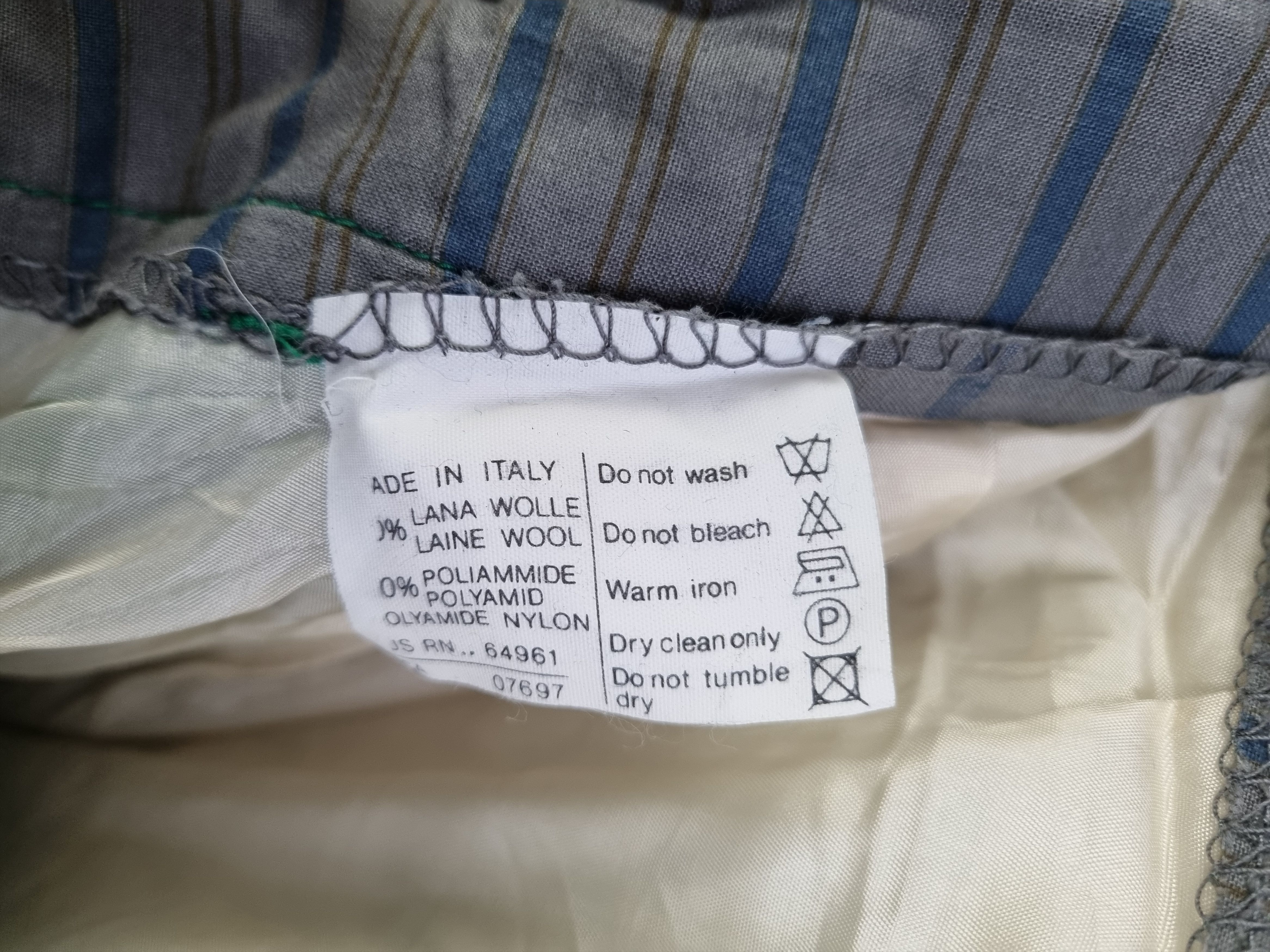 United Colors Of Benetton 80s BENETTON Wool Casual Pants Commes des Garcon style Size US 32 / EU 48 - 8 Thumbnail