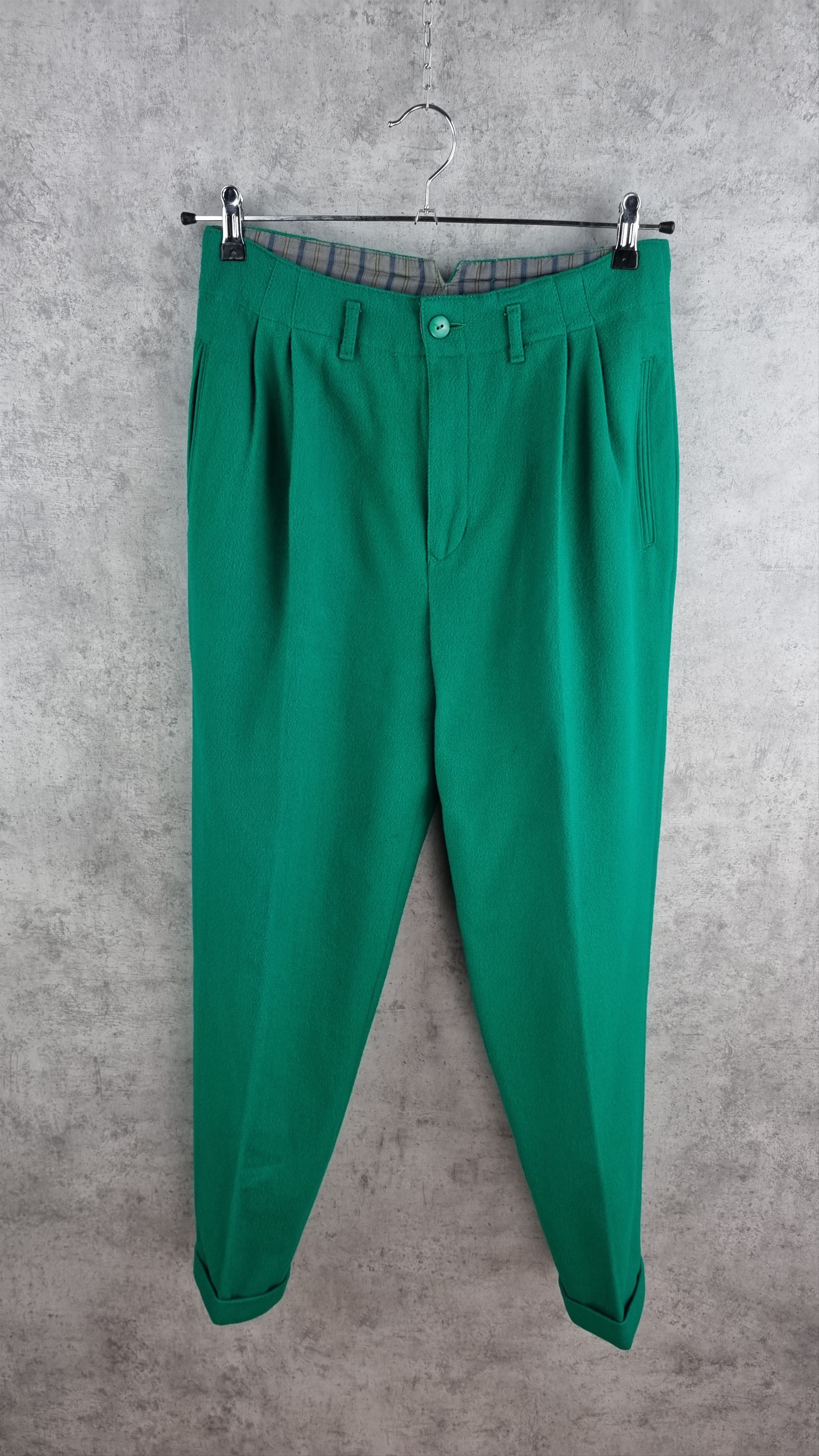 United Colors Of Benetton 80s BENETTON Wool Casual Pants Commes des Garcon style Size US 32 / EU 48 - 12 Thumbnail