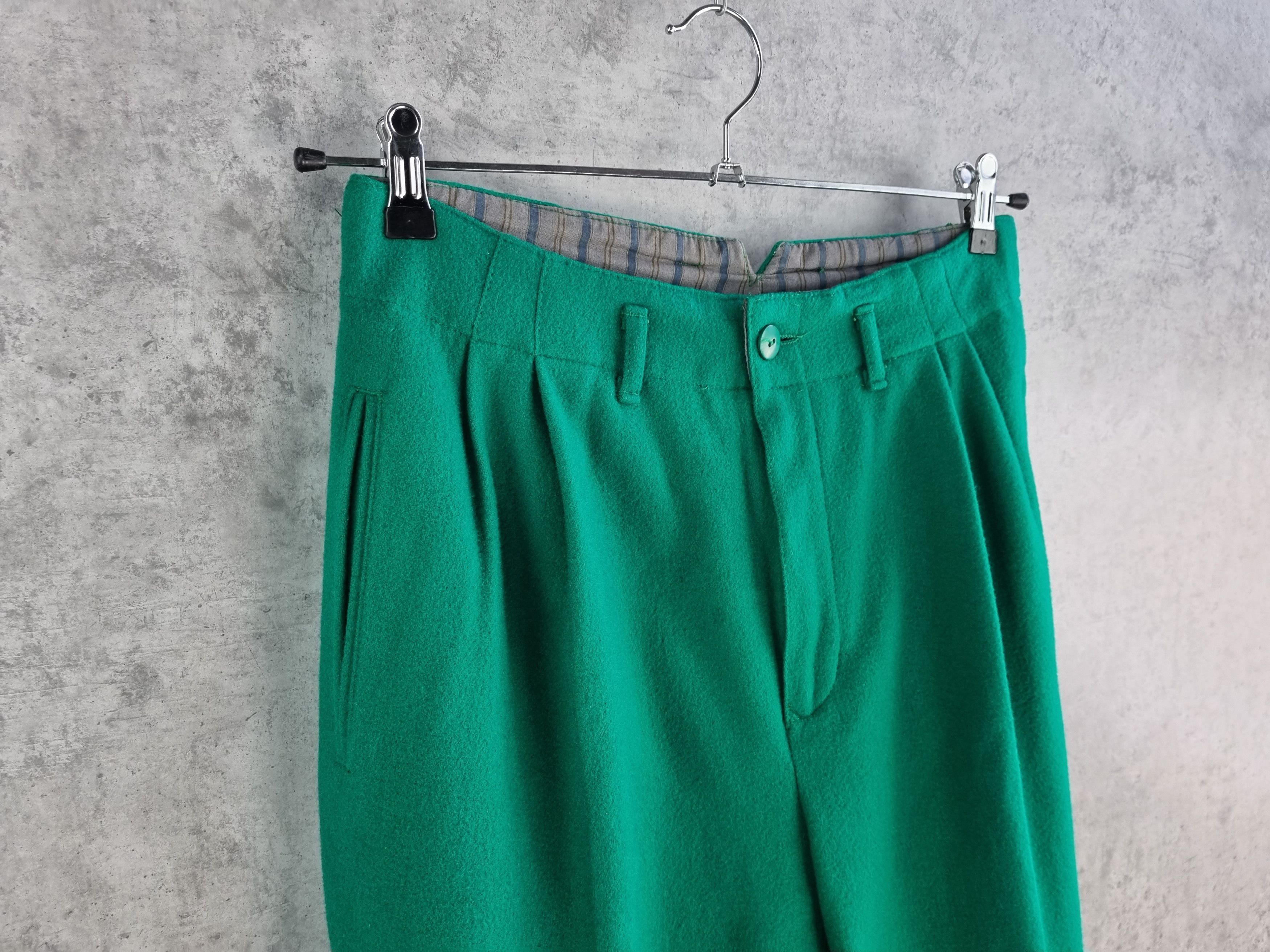 United Colors Of Benetton 80s BENETTON Wool Casual Pants Commes des Garcon style Size US 32 / EU 48 - 3 Thumbnail