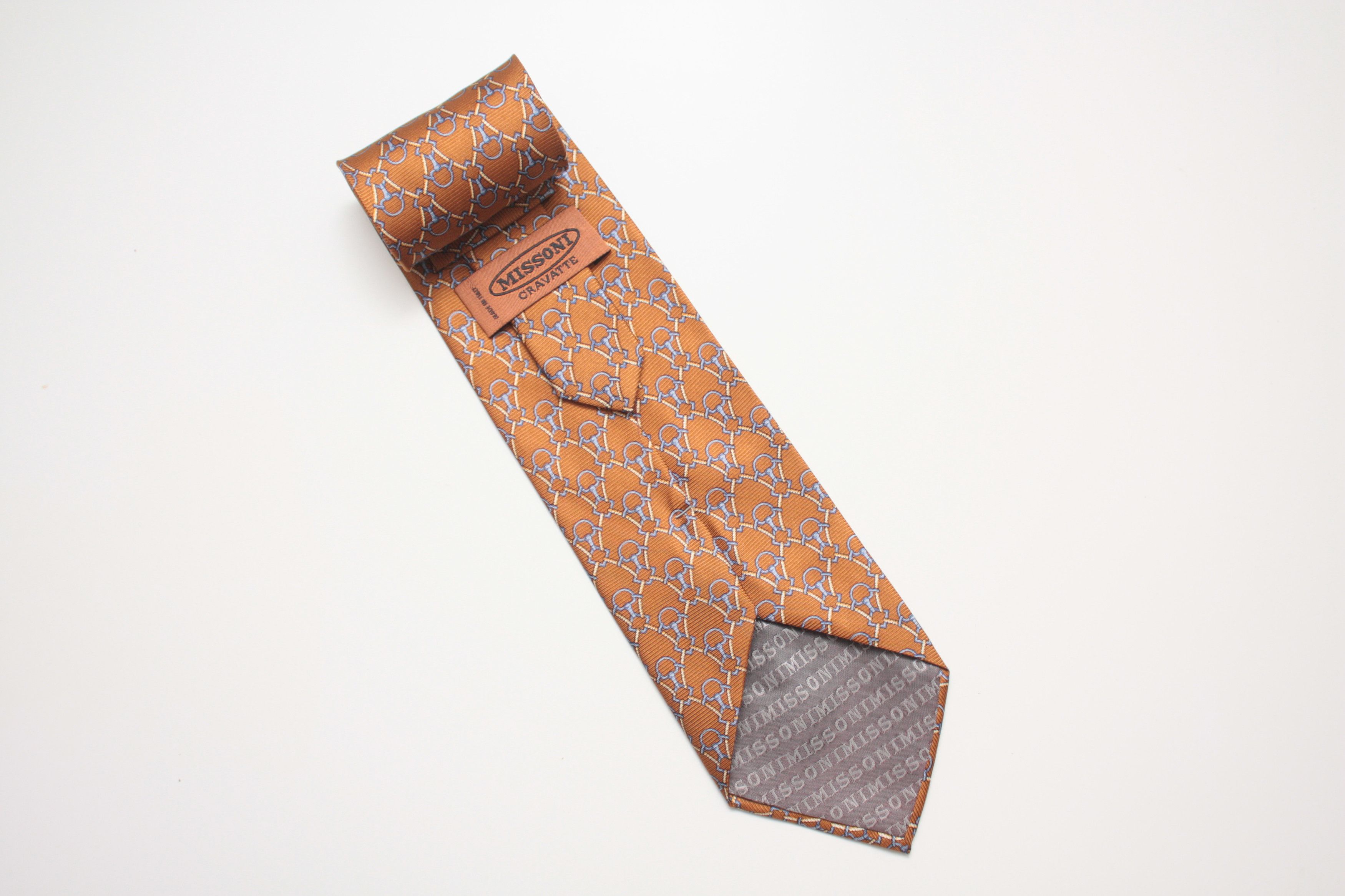 Missoni Missoni Cravatte Orange Silk Tie Made In Italy Size ONE SIZE - 1 Thumbnail