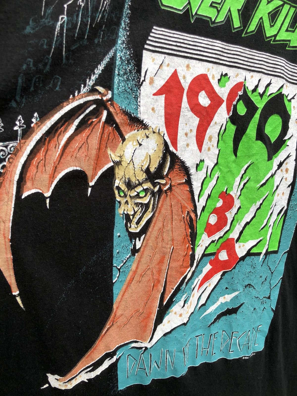 Vintage Vintage 90s OVER KILL Dawn Of The Decade Size US S / EU 44-46 / 1 - 5 Thumbnail