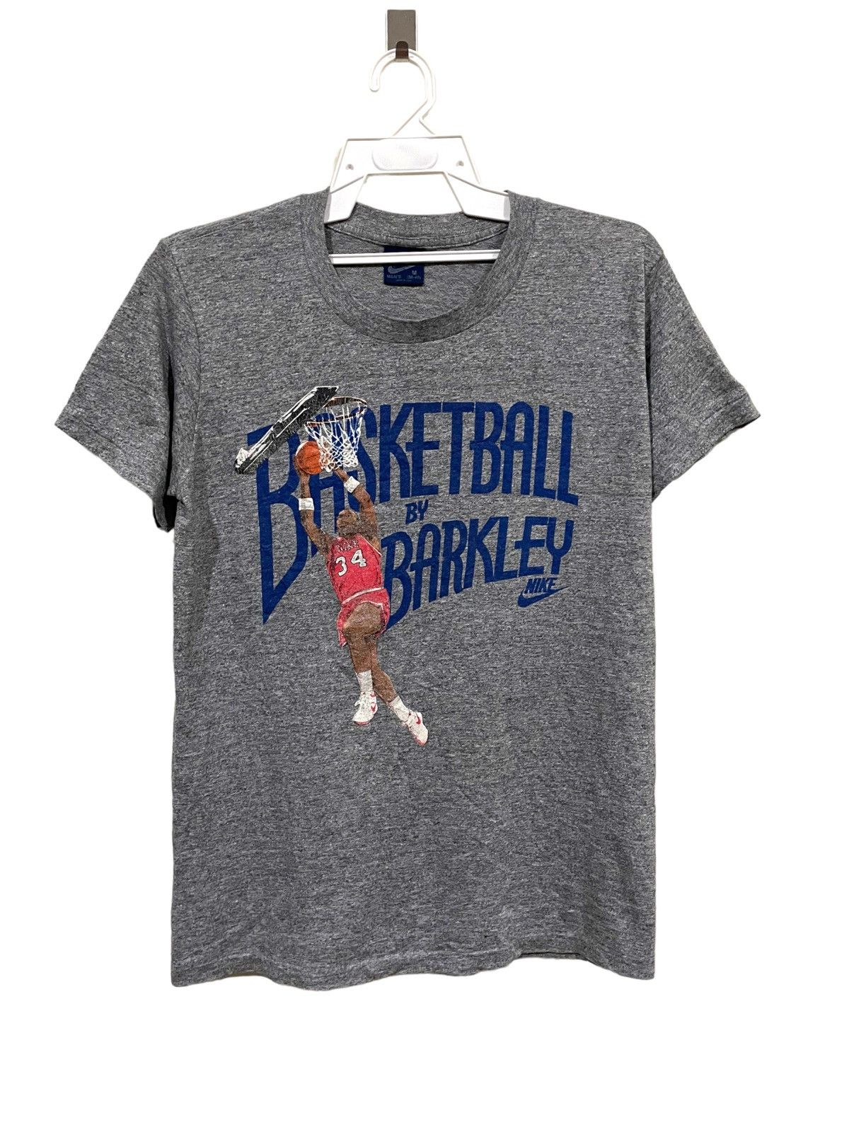 Very Rare🔥 Nike 80s Charles Barkley Dunk Rayon Tee