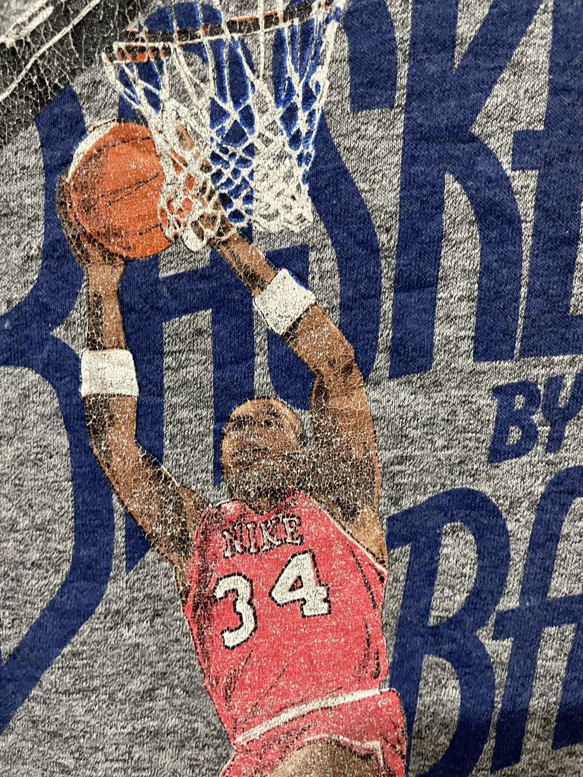 Nike Very Rare🔥 Nike 80s Charles Barkley Dunk Rayon Tee Size US M / EU 48-50 / 2 - 5 Thumbnail