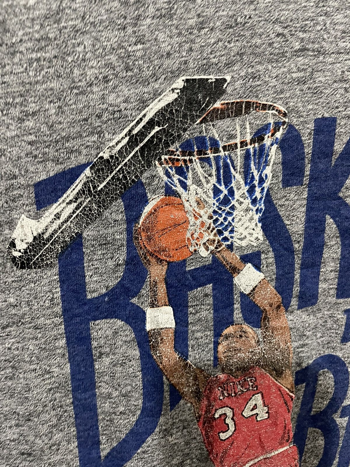 Nike Very Rare🔥 Nike 80s Charles Barkley Dunk Rayon Tee Size US M / EU 48-50 / 2 - 6 Thumbnail