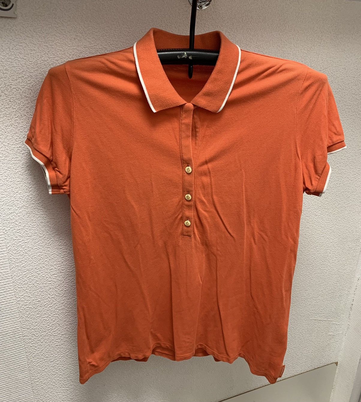 Moncler Moncler women orange polo Xl sz Size XL / US 12-14 / IT 48-50 - 1 Thumbnail