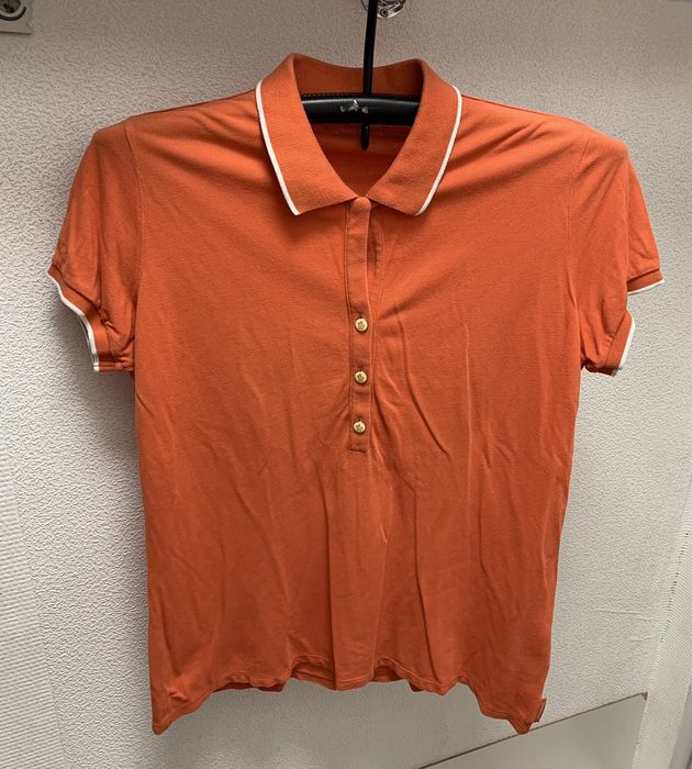 Orange best sale moncler polo