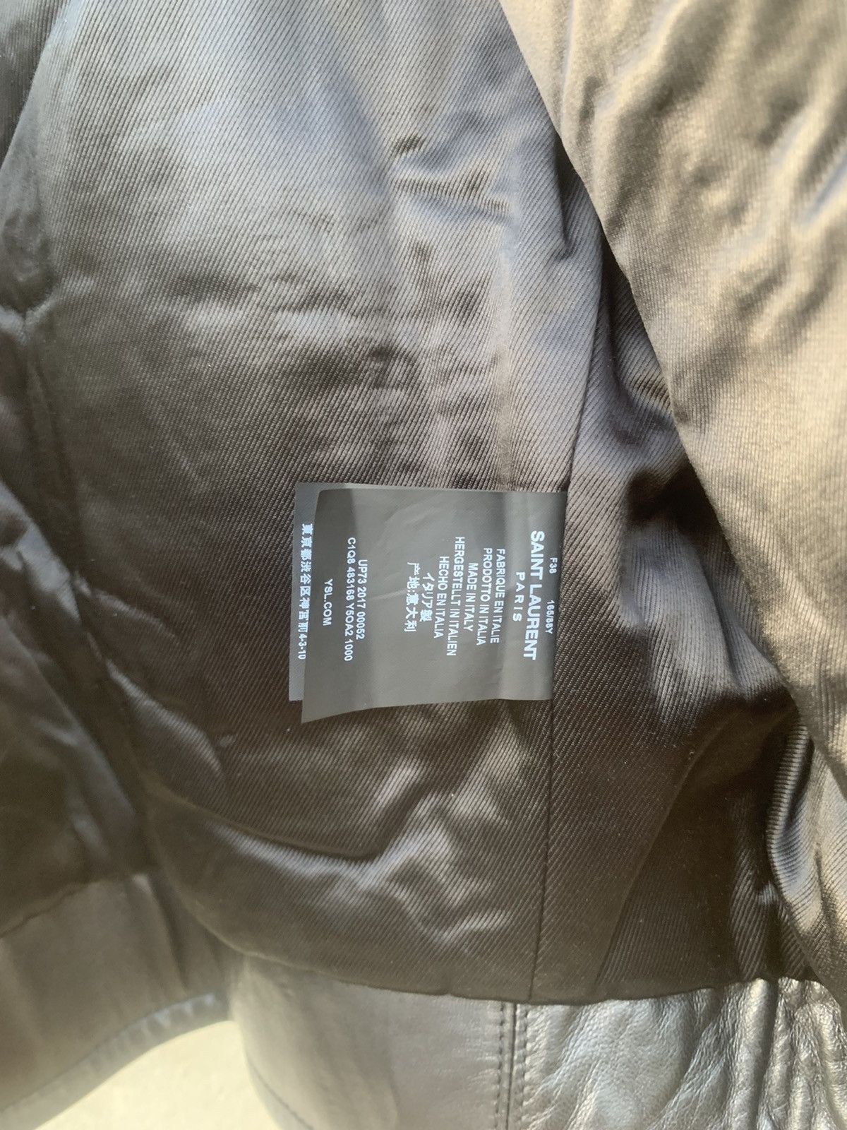 Saint Laurent Paris FW17 Saint Laurent Paris Leather Biker Jacket Sz38 Size S / US 4 / IT 40 - 8 Thumbnail