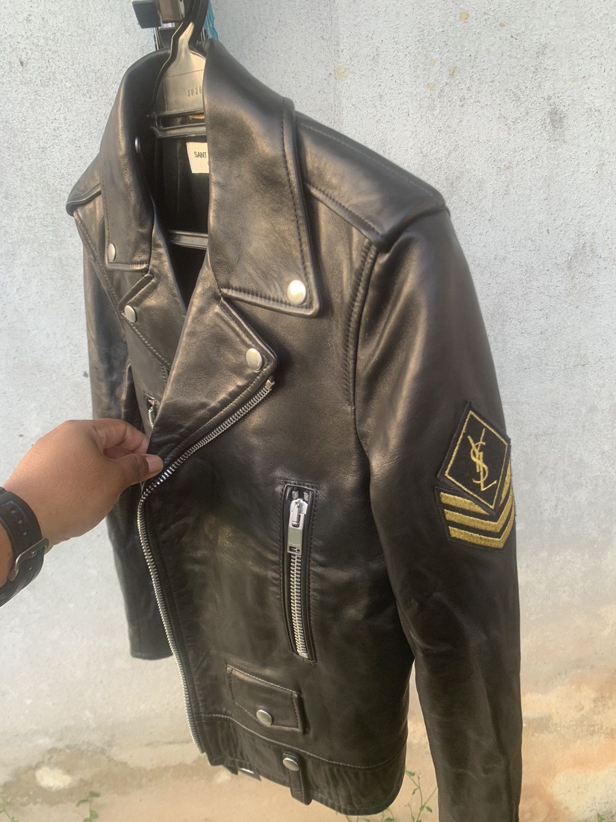 Saint Laurent Paris FW17 Saint Laurent Paris Leather Biker Jacket Sz38 Size S / US 4 / IT 40 - 16 Thumbnail