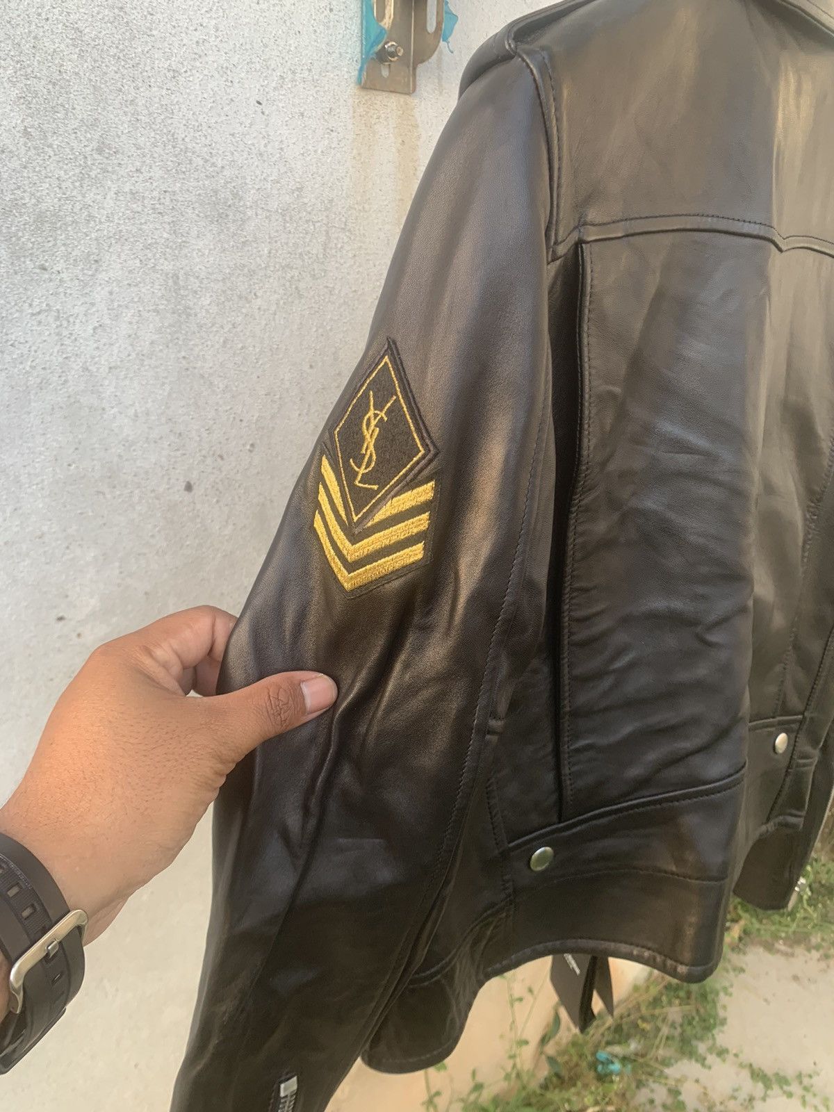 Saint Laurent Paris FW17 Saint Laurent Paris Leather Biker Jacket Sz38 Size S / US 4 / IT 40 - 20 Thumbnail
