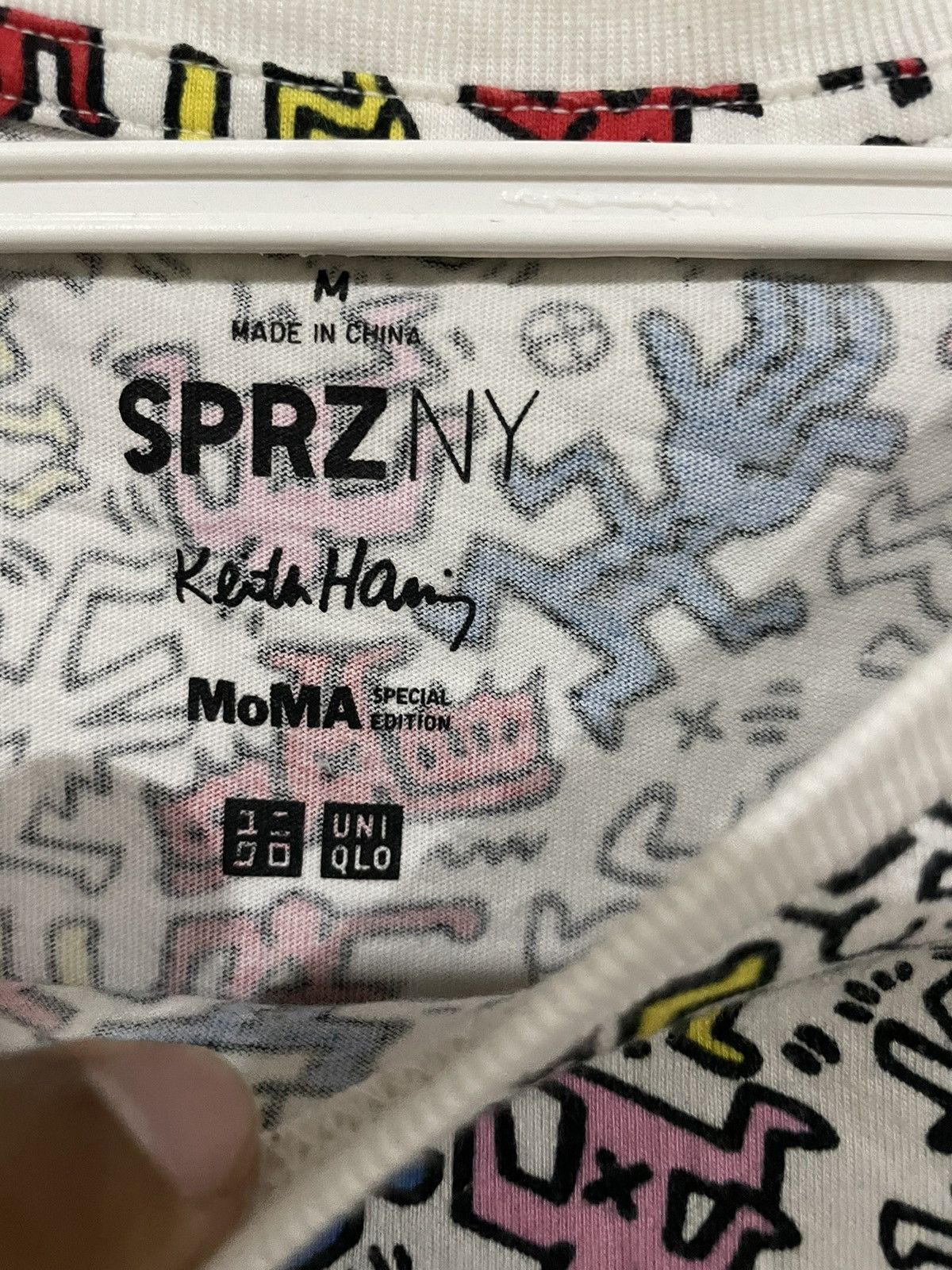 Keith Haring Rare🔥Keith Haring 2014 AOP Pop Arts Doodle Tee Size US M / EU 48-50 / 2 - 9 Thumbnail