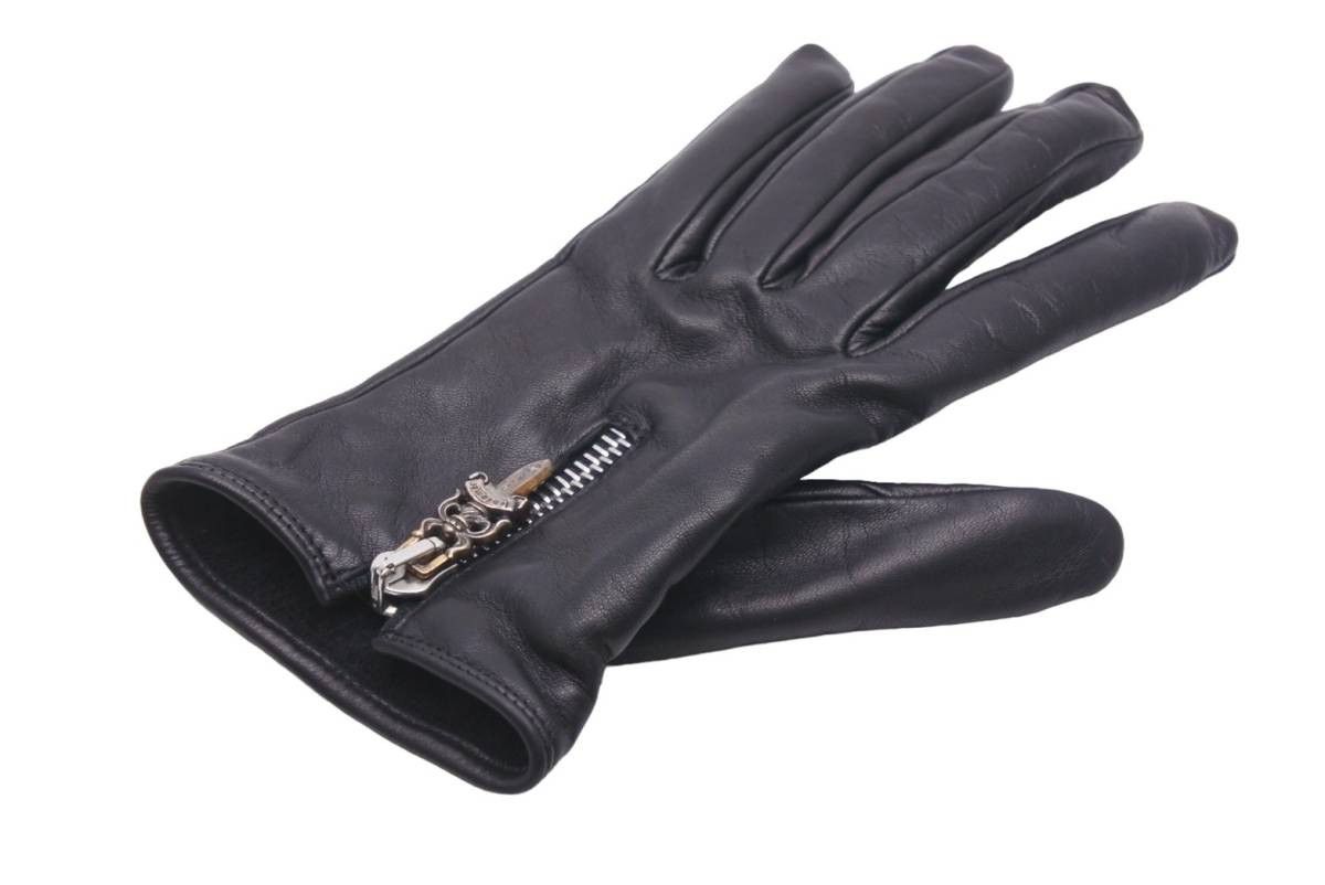 Chrome Hearts Chrome Hearts Dagger Zip Up Cashmere Leather Gloves Size ONE SIZE - 3 Thumbnail