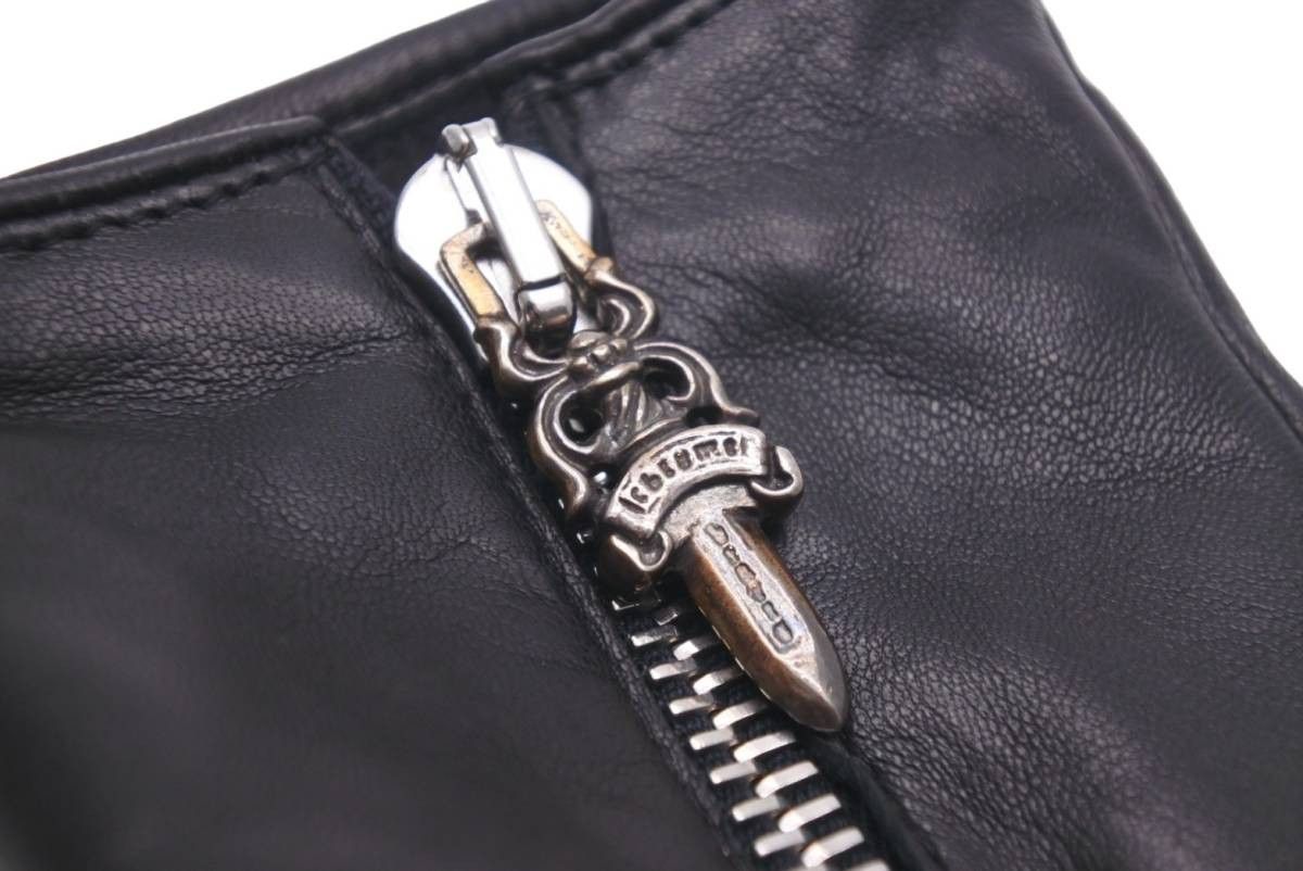 Chrome Hearts Chrome Hearts Dagger Zip Up Cashmere Leather Gloves Size ONE SIZE - 7 Thumbnail